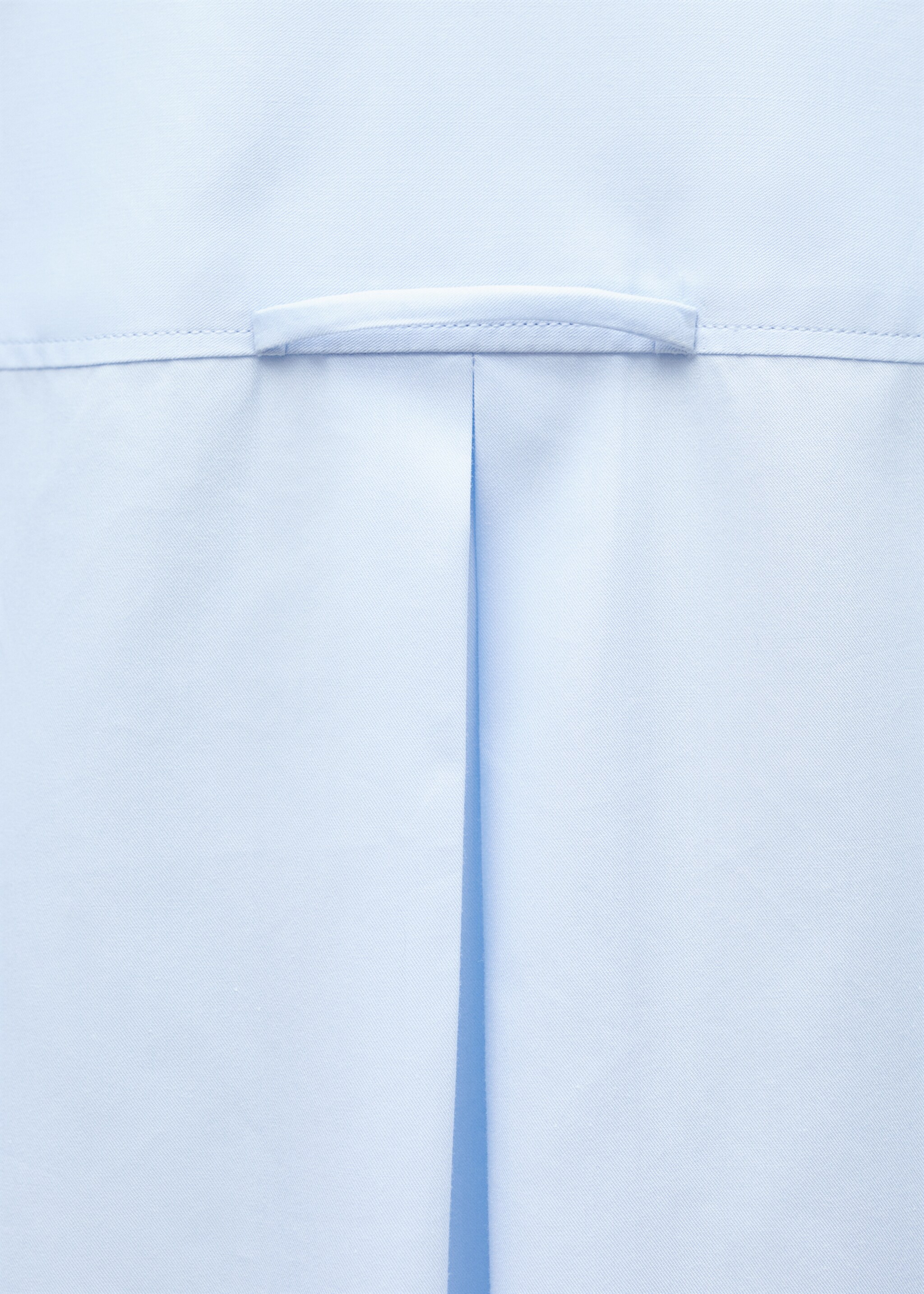 Oversize poplin shirt - Details of the article 0, Sky Blue. Ref: 77026746-00.