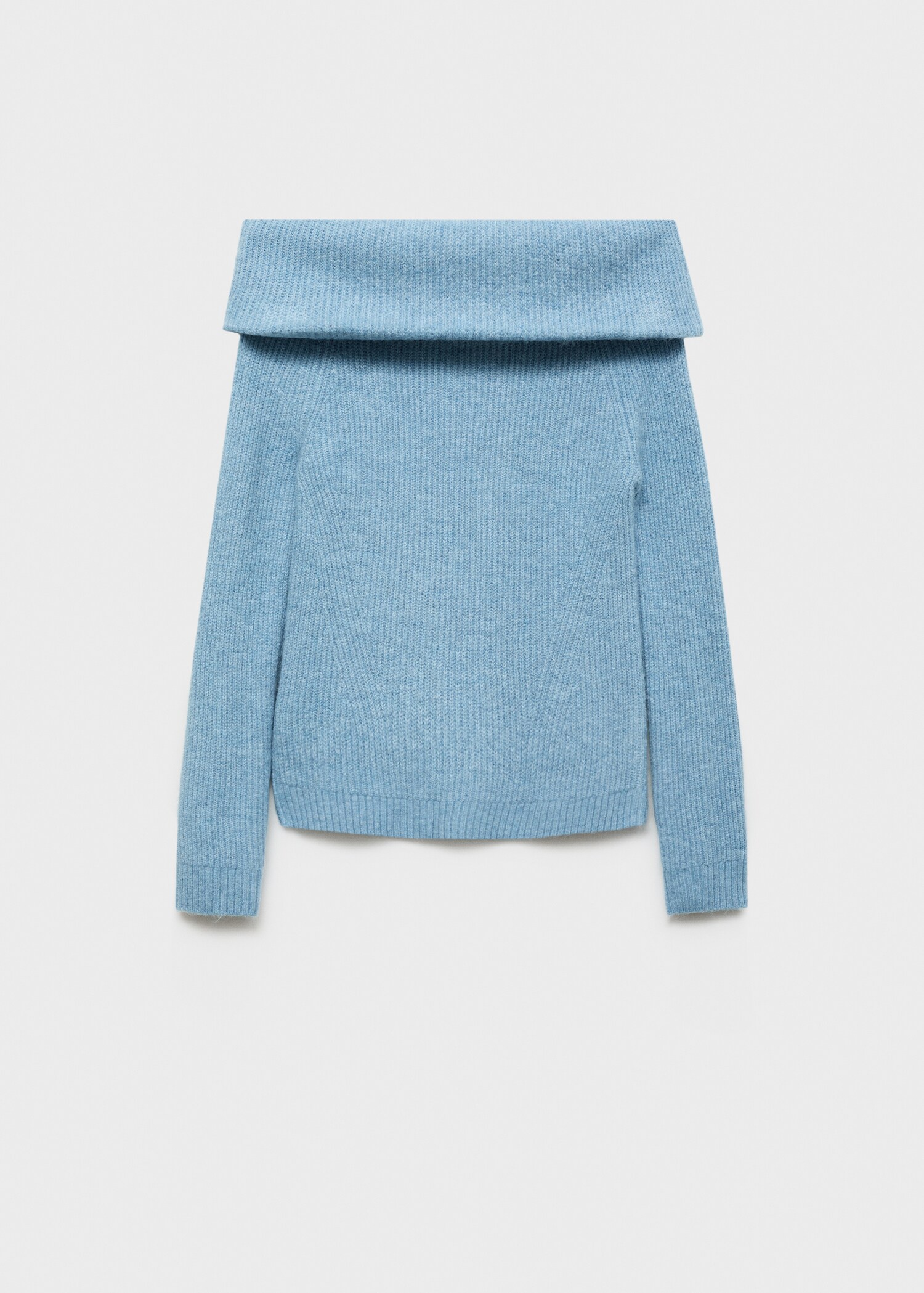 Schulterfreier Strickpullover - Artikel ohne Model