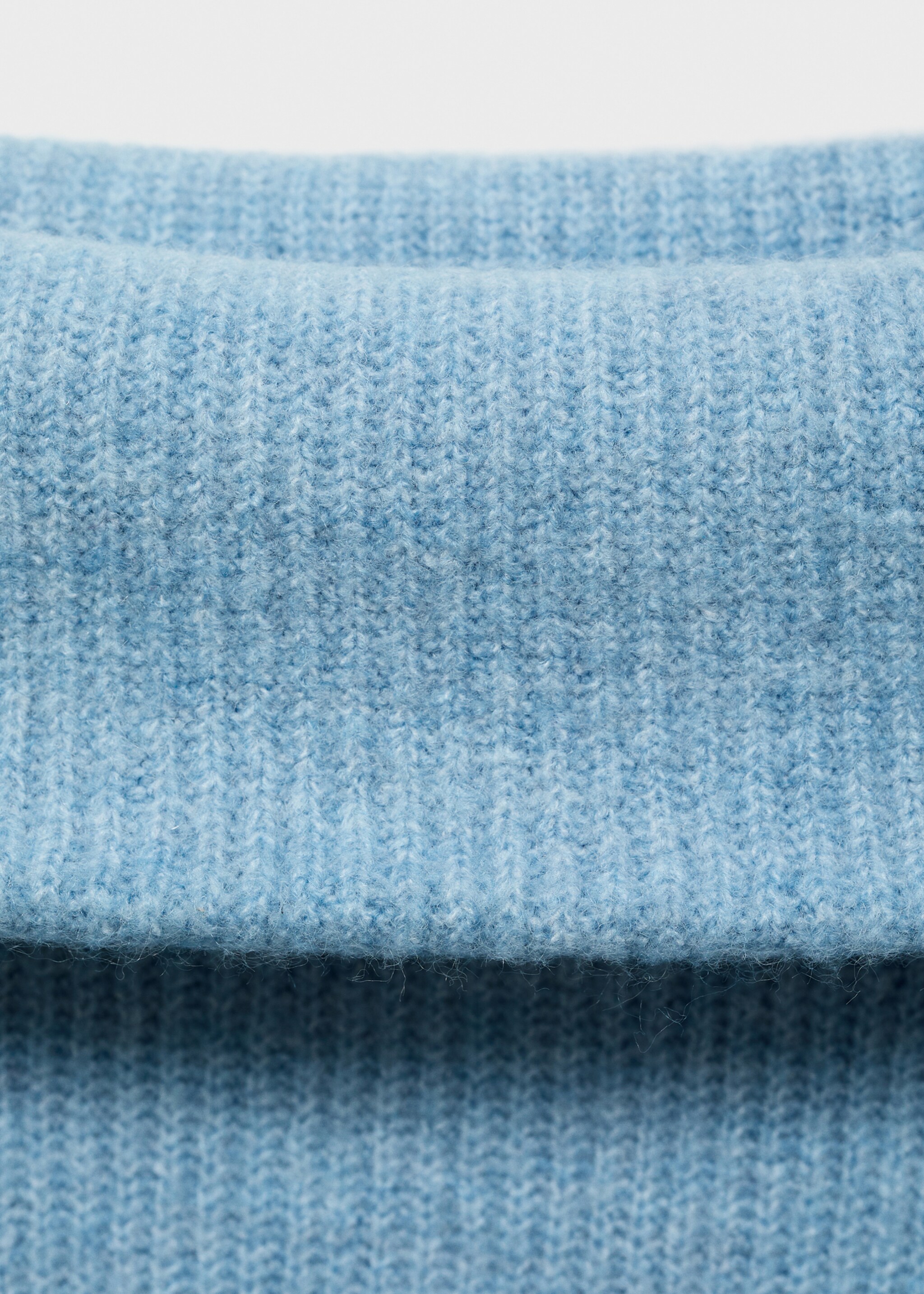 Schulterfreier Strickpullover - Detail des Artikels 8, Himmelblau. Ref: 77026750-00.