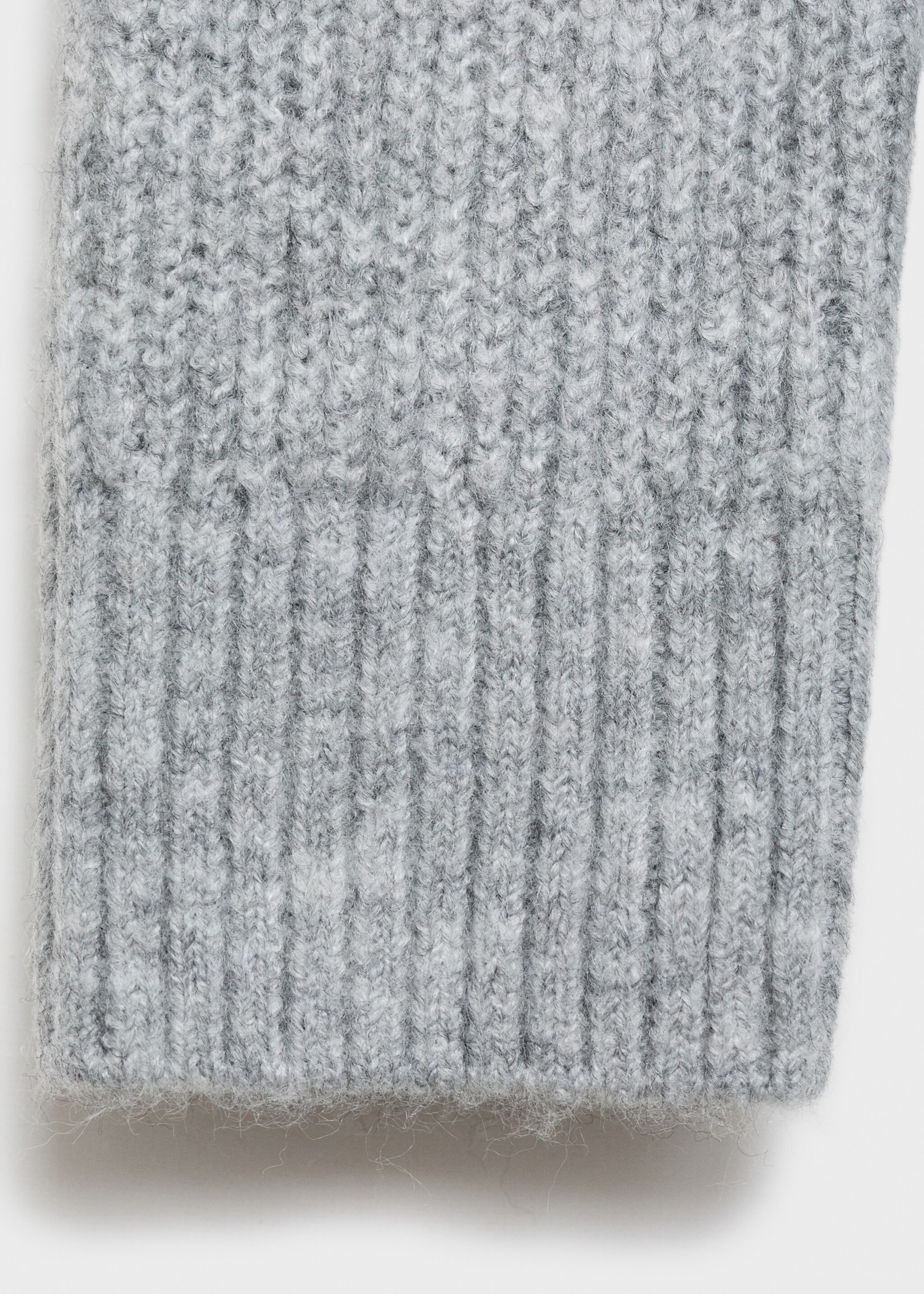 Schulterfreier Strickpullover - Detail des Artikels 0, Grau. Ref: 77026750-00.