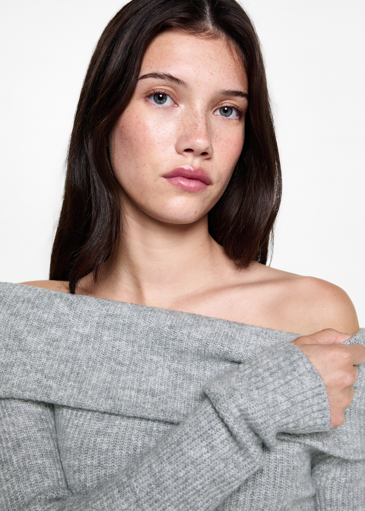 Schulterfreier Strickpullover - Detail des Artikels 1