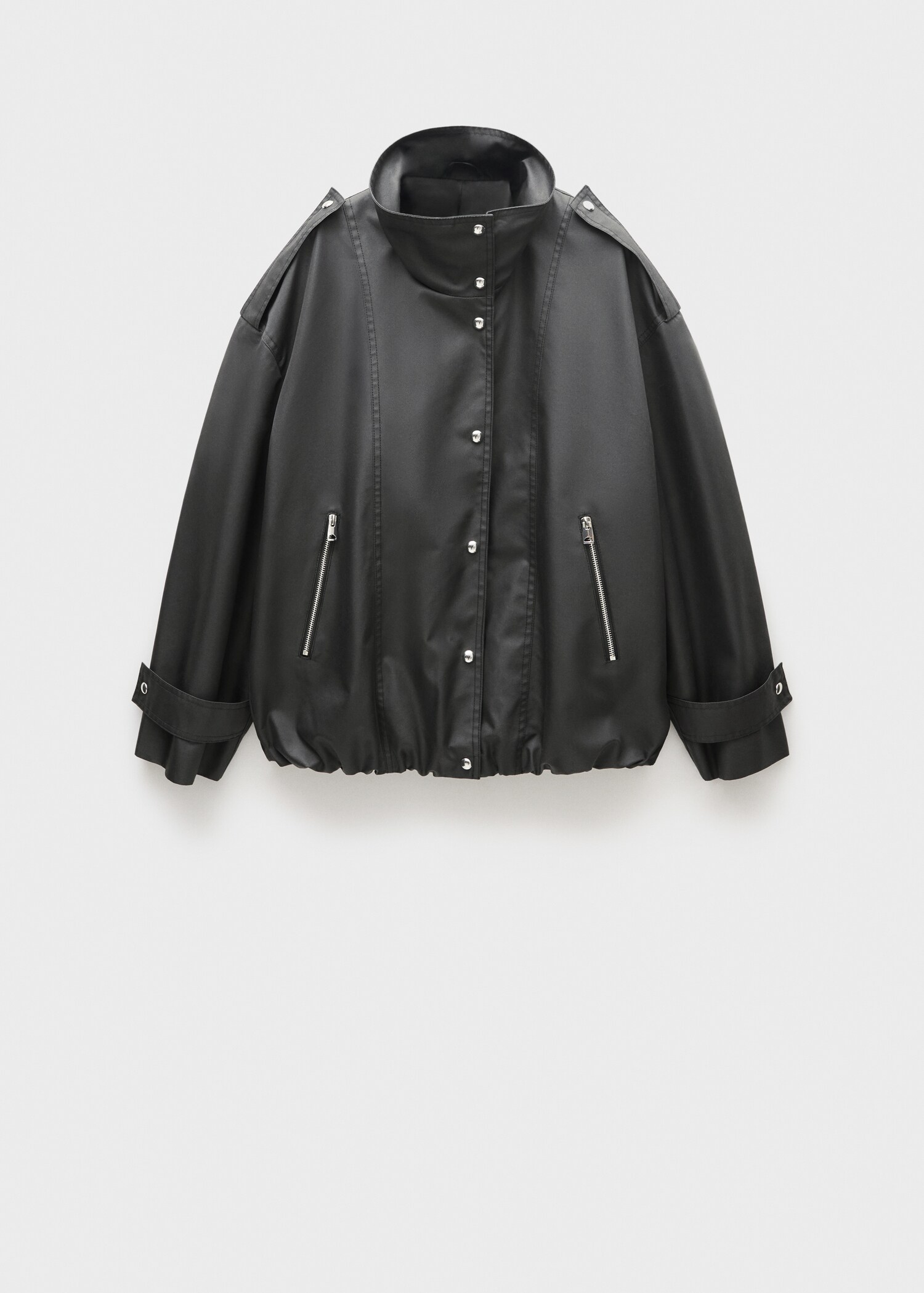 Oversized button-down parka - Article without model