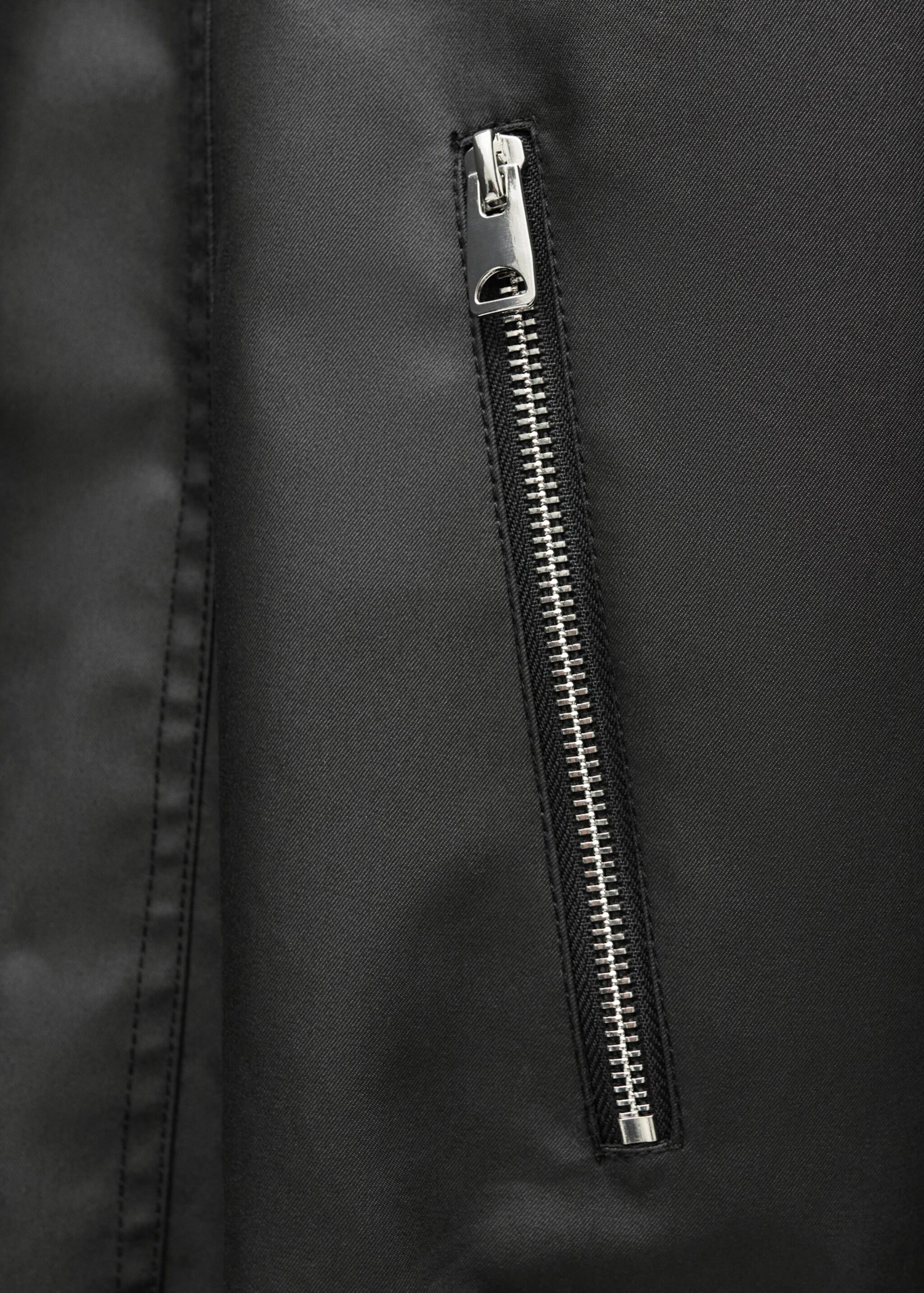 Oversized-Parka mit Knöpfen - Detail des Artikels 0, Schwarz. Ref: 77026752-00.