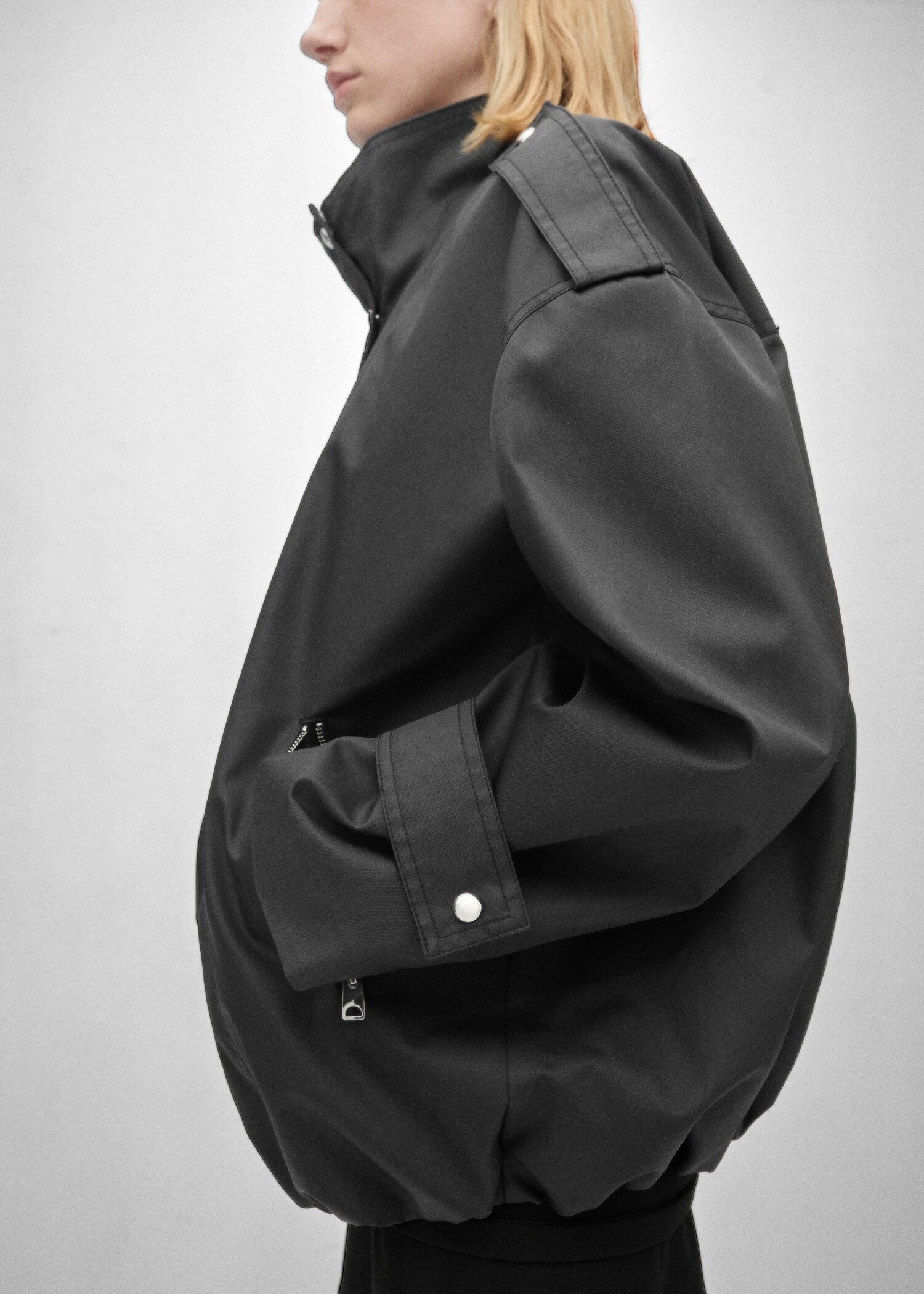 Oversized button-down parka - Details of the article 6