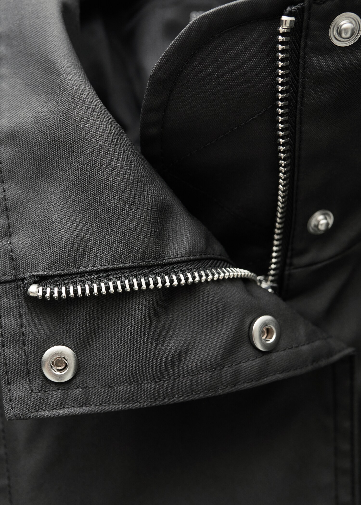 Oversized button-down parka - Details of the article 8