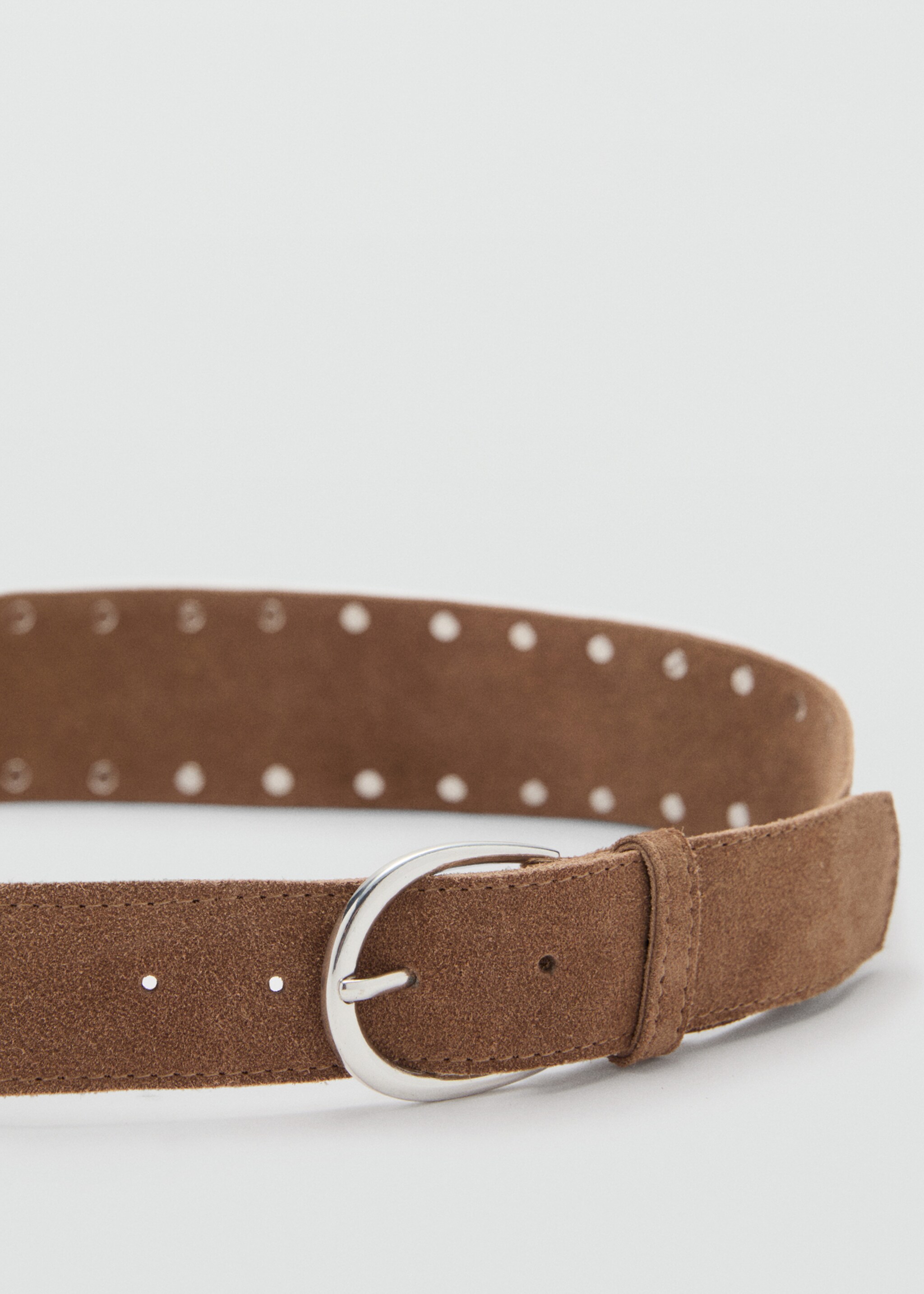 Stud leather belt - Medium plane