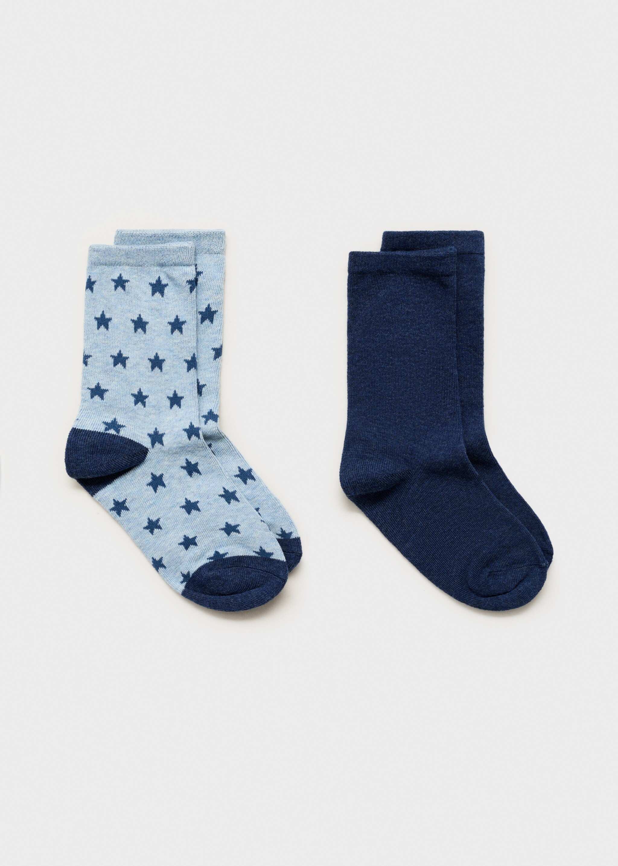 Pack 2 paires de chaussettes combinées - Article sans modèle, Bleu marine foncé. Ref: 77026756-00.