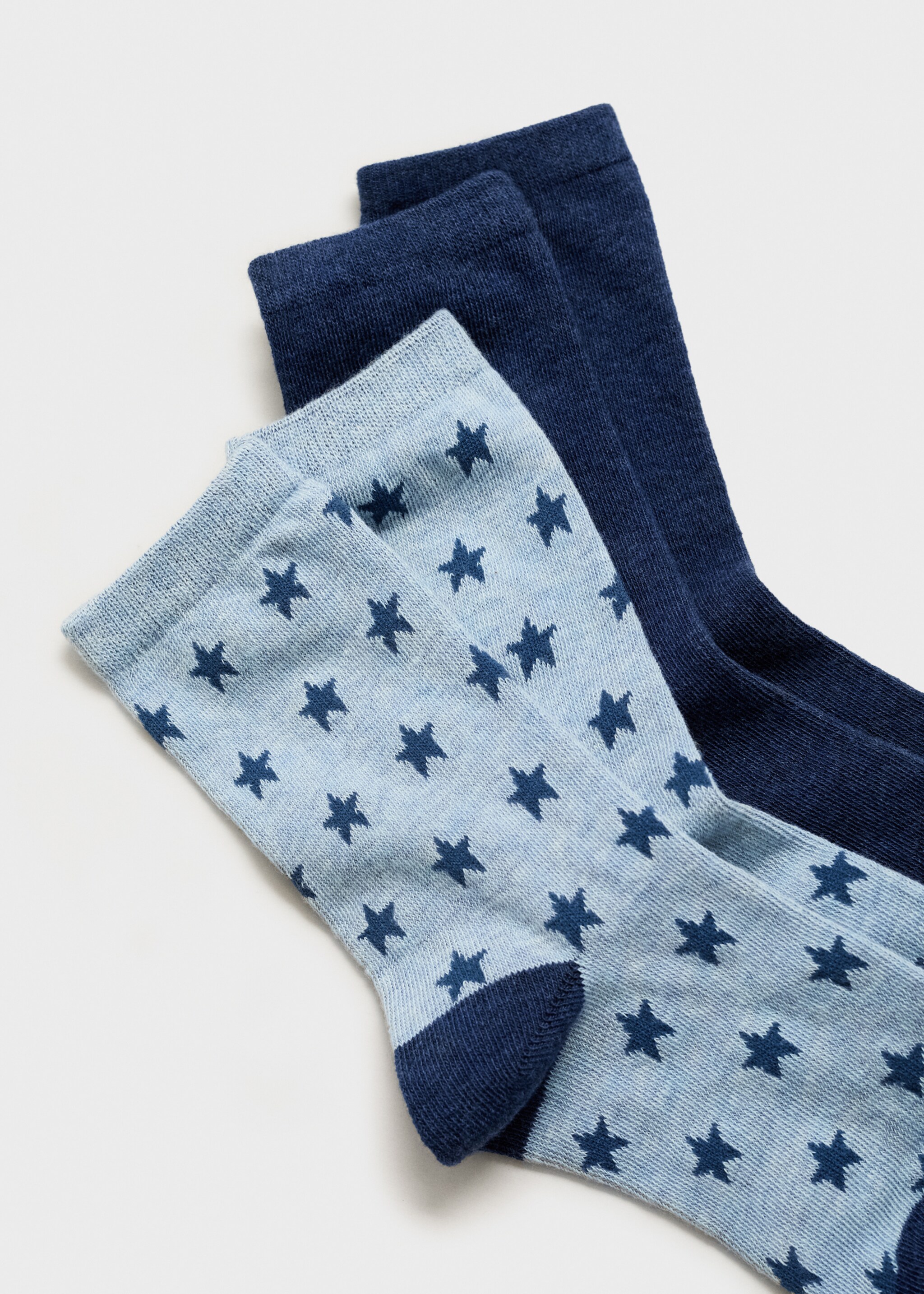 Pack 2 paires de chaussettes combinées - Détail de l'article 8, Bleu marine foncé. Ref: 77026756-00.
