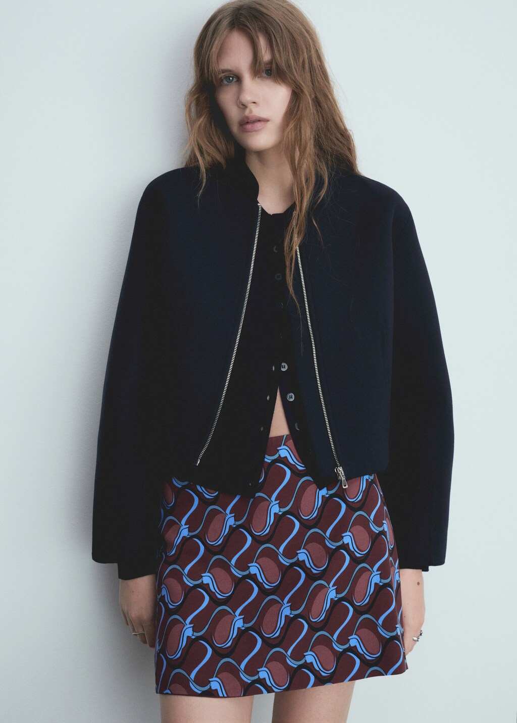 Bomber jacket with zip - Women | MANGO OUTLET USA