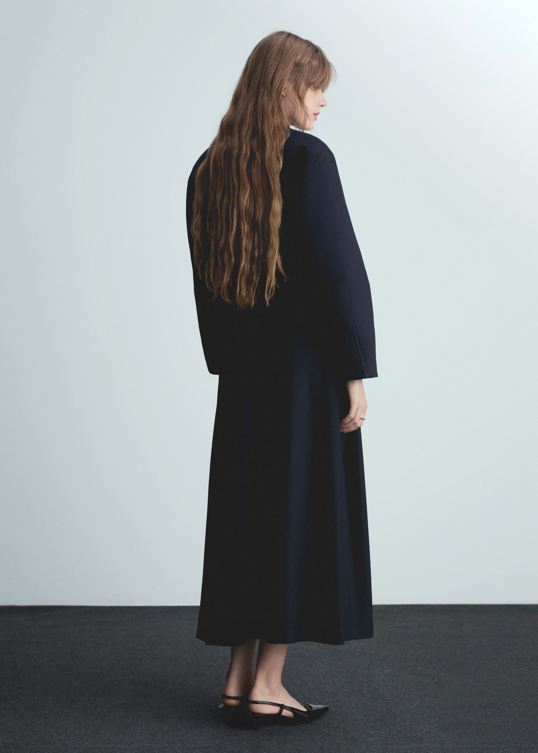 Bomber na zip - Zadní strana zboží, Námořnická modrá. Ref: 77026762-00.