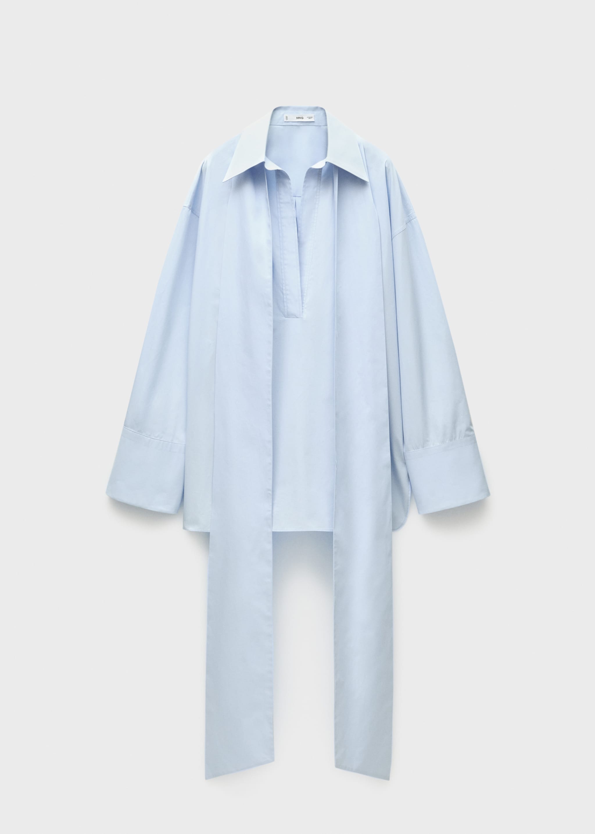 Halenka oversize s vázačkou - Zboží bez modelu, Modrá obloha. Ref: 77026763-00.