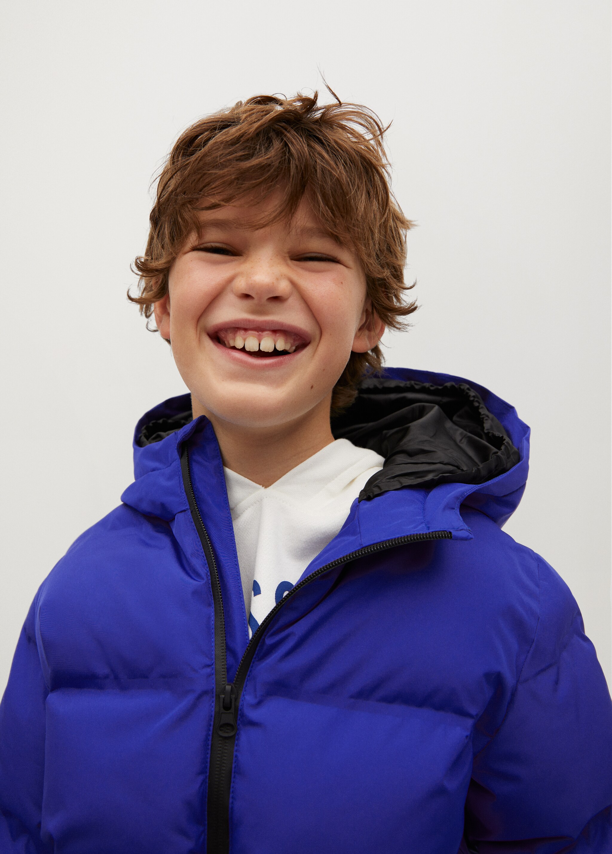 Hood quilted coat - Details of the article 1