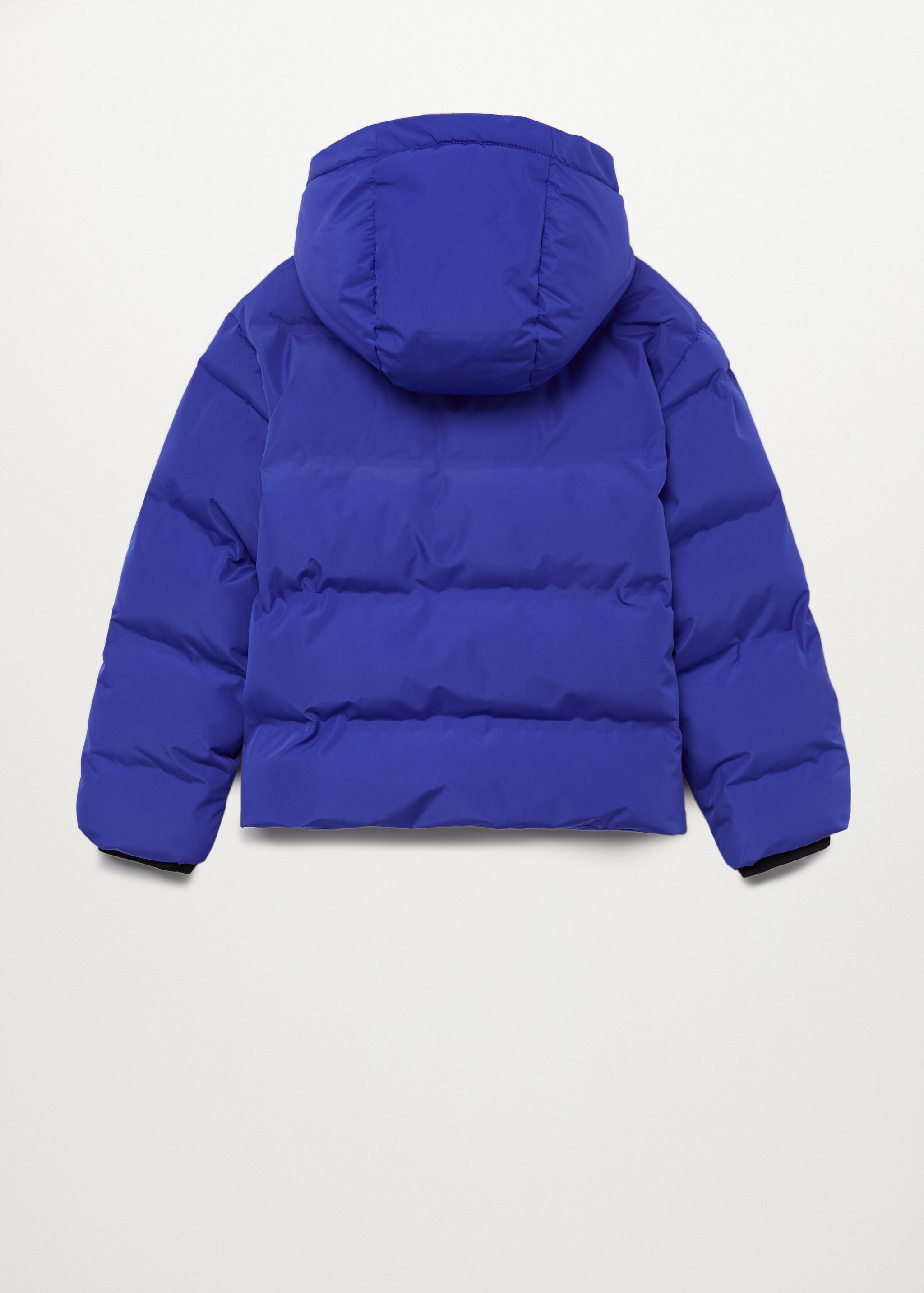 Hood quilted coat - Reverse of the article