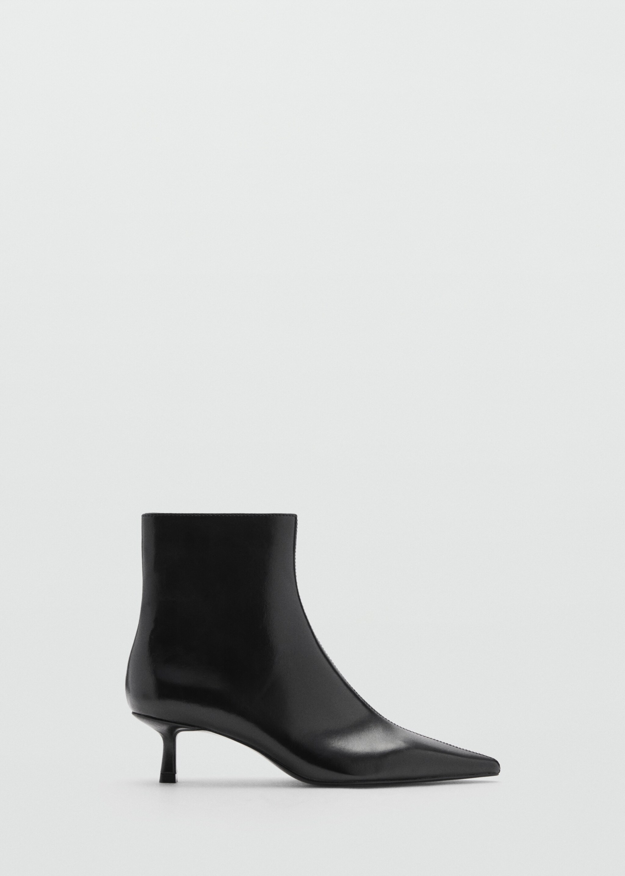 Kitten heel ankle boots - Article without model, Black. Ref: 77027121-00.