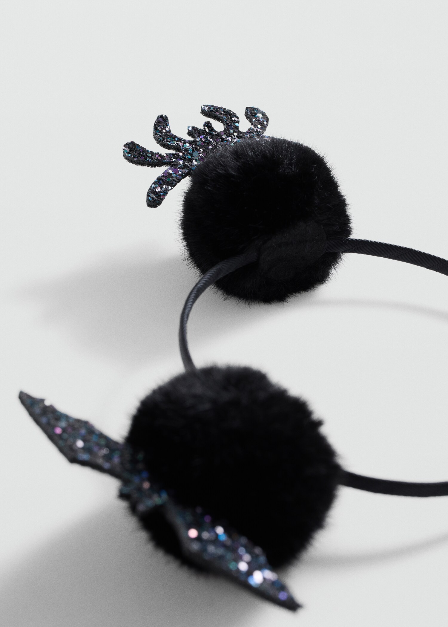 Fledermaus-Haarreif mit Glitzerdetails - Mittlere Ansicht