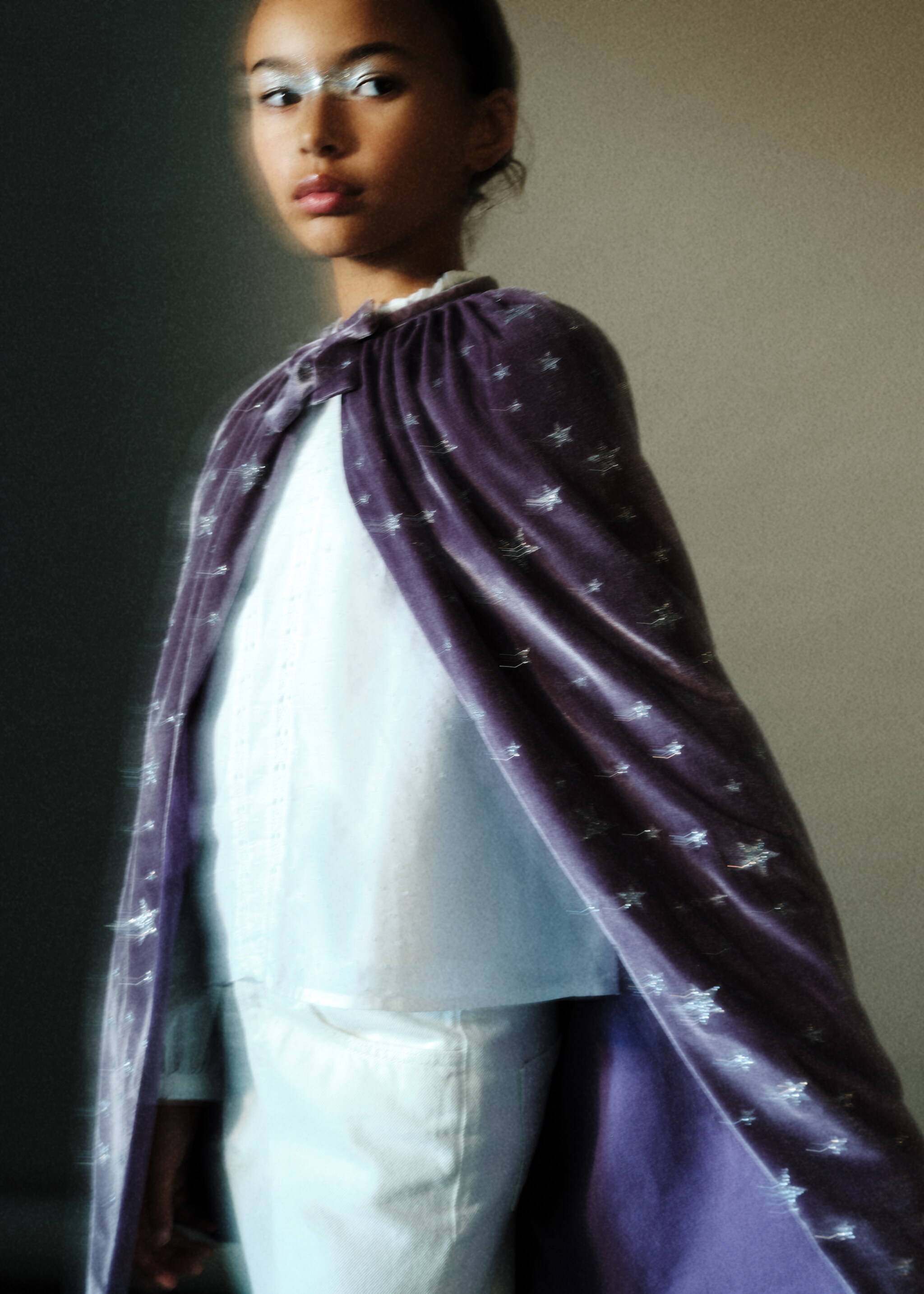Star costume cape - Details of the article 5, Lilac. Ref: 77027127-00.