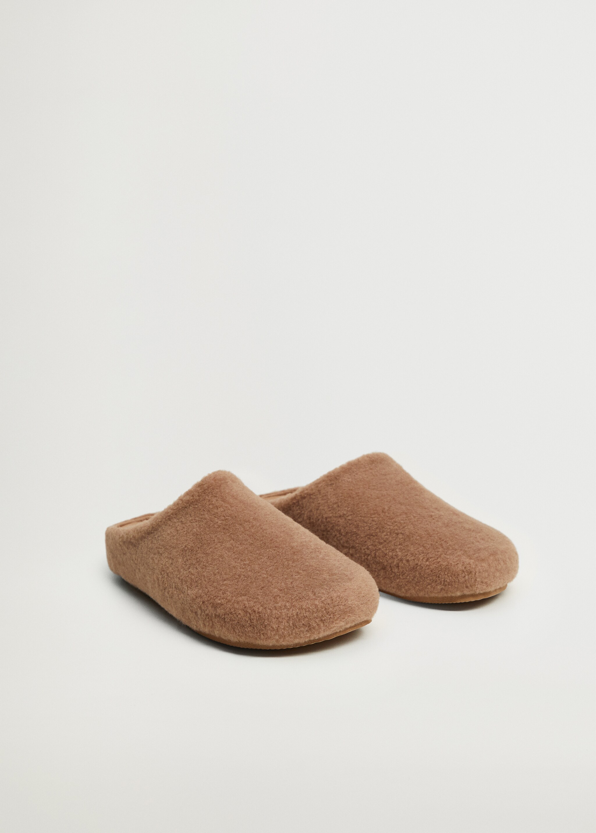 Faux-fur clogs - Medium plane