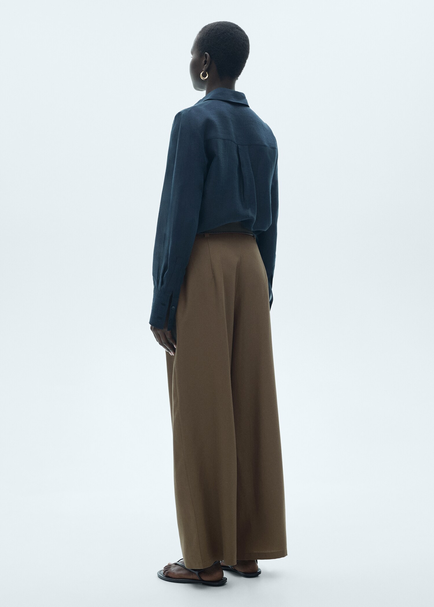 Pantalons lyocell cordill ajustable - Revers de l'article
