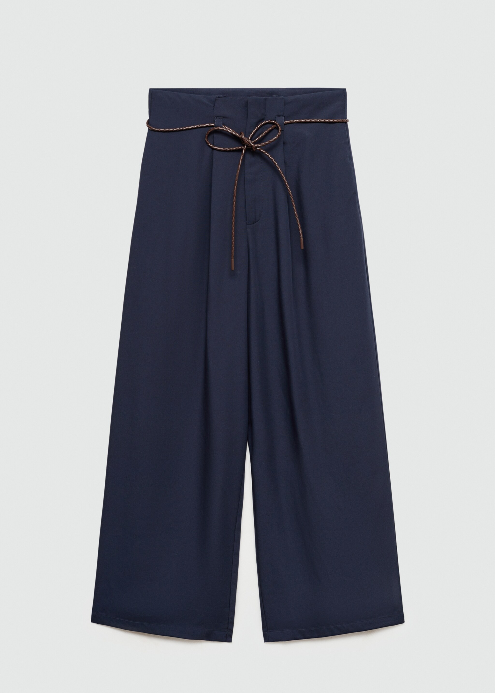 Lyocell trousers with adjustable drawstring - Article without model