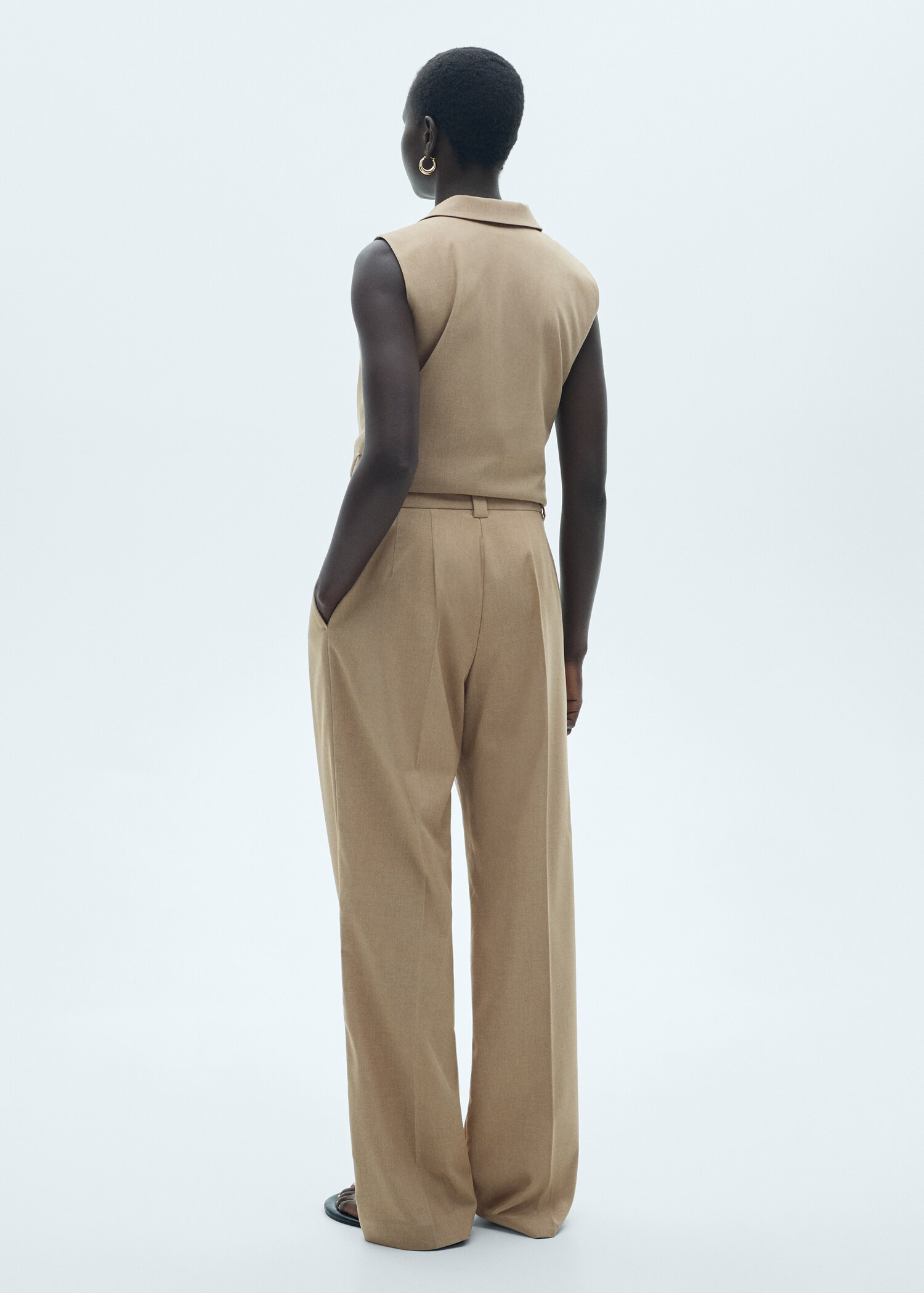 Pantalon droit pinces - Verso de l’article