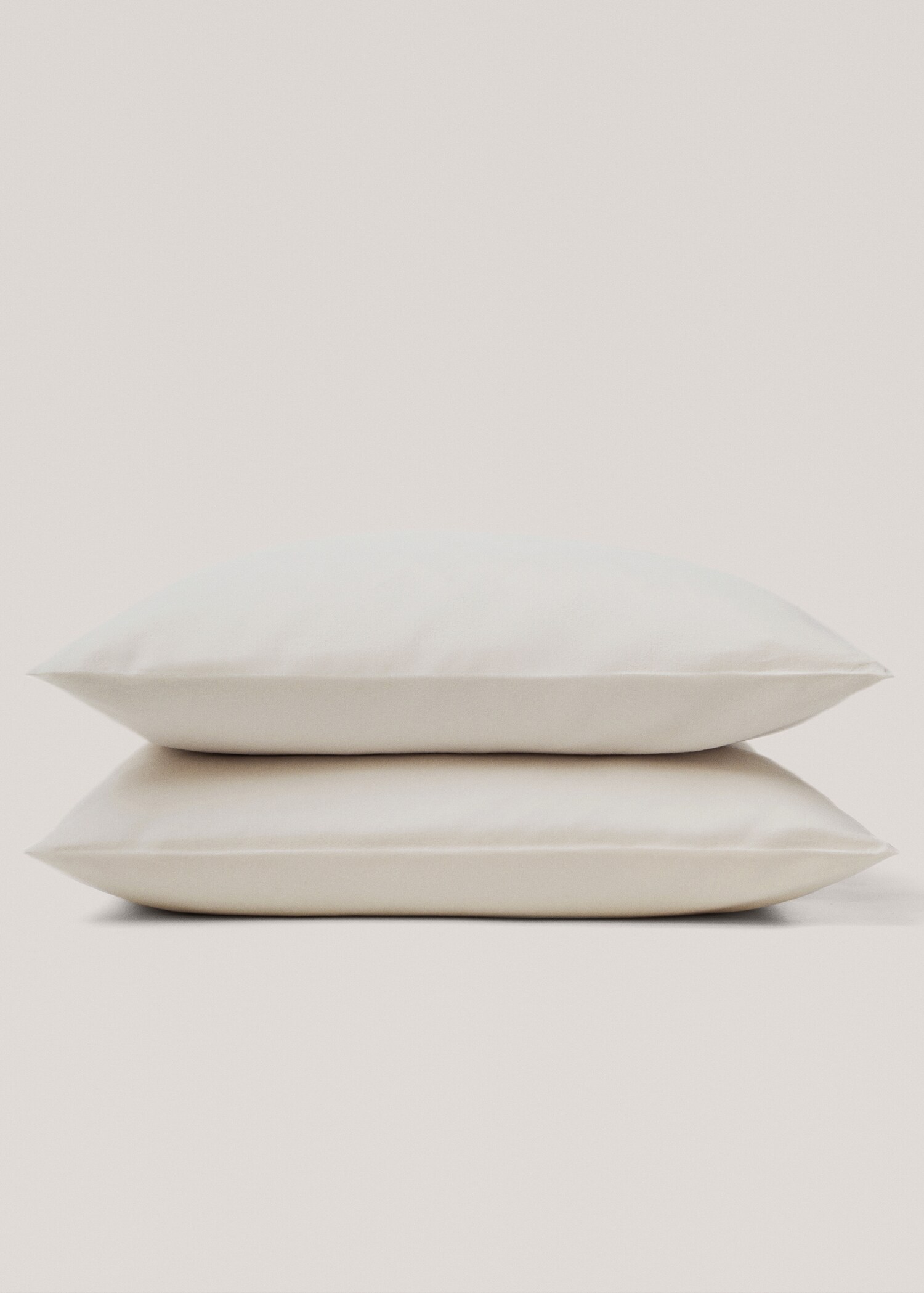 Plain flannel pillow case 60x60cm - Details of the article 1