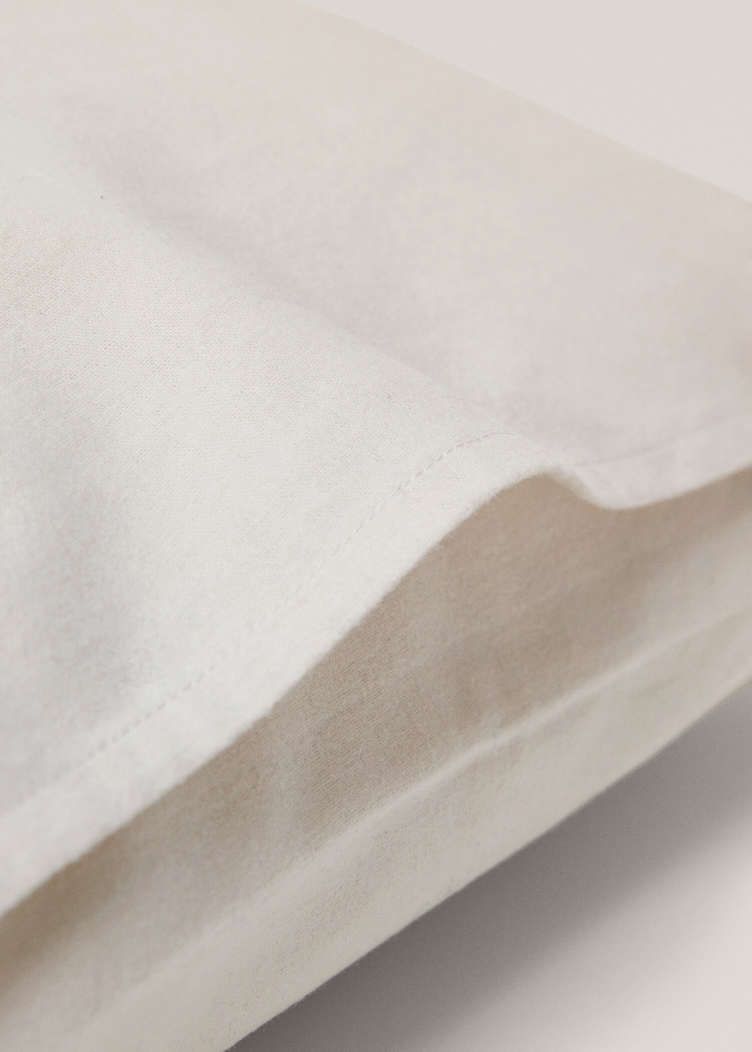 Plain flannel pillow case 60x60cm - Details of the article 2