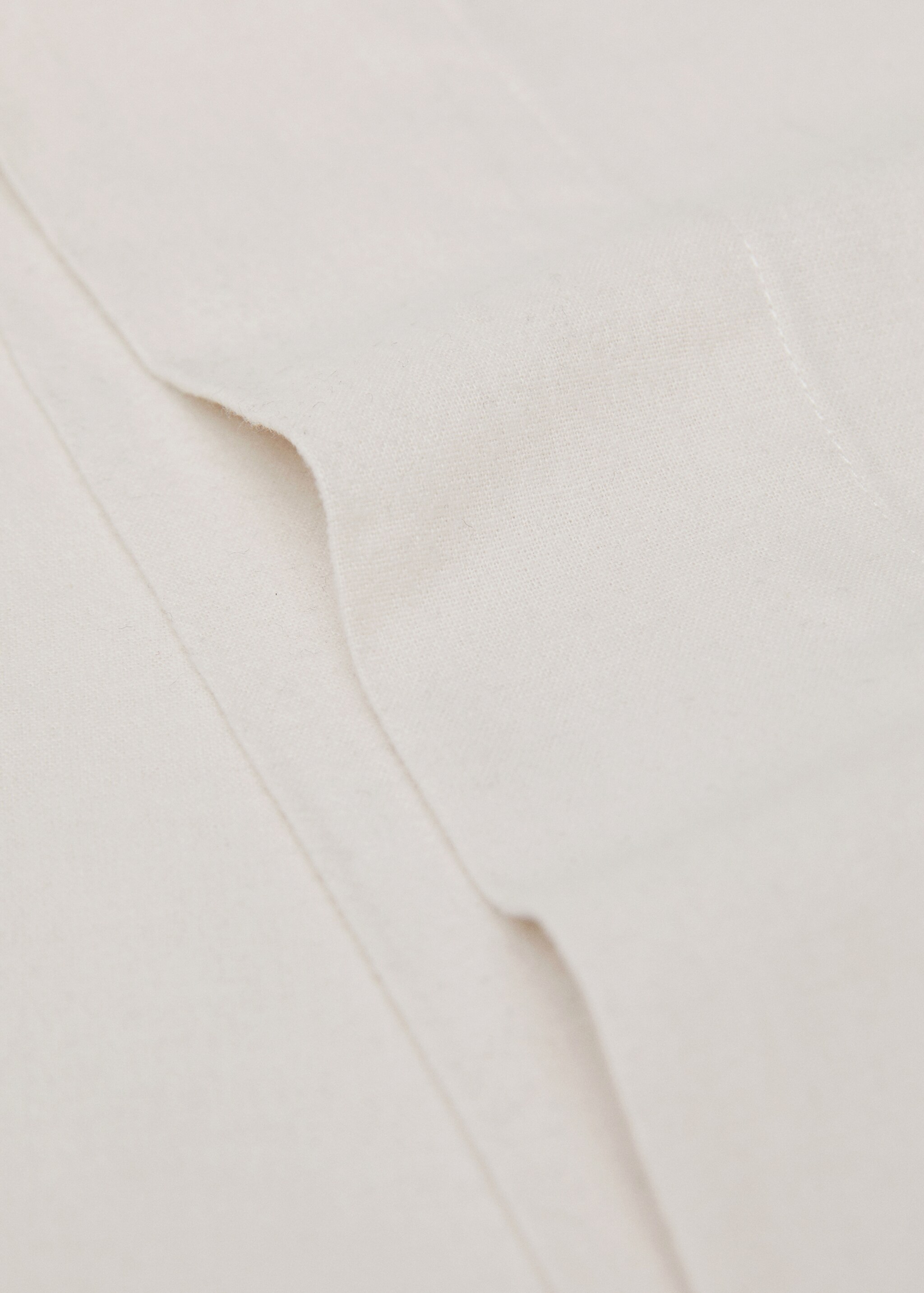 Kopfkissenbezüge aus Flanell 45 x 110 cm - Detail des Artikels 1, Beige. Ref: 77027657-00.