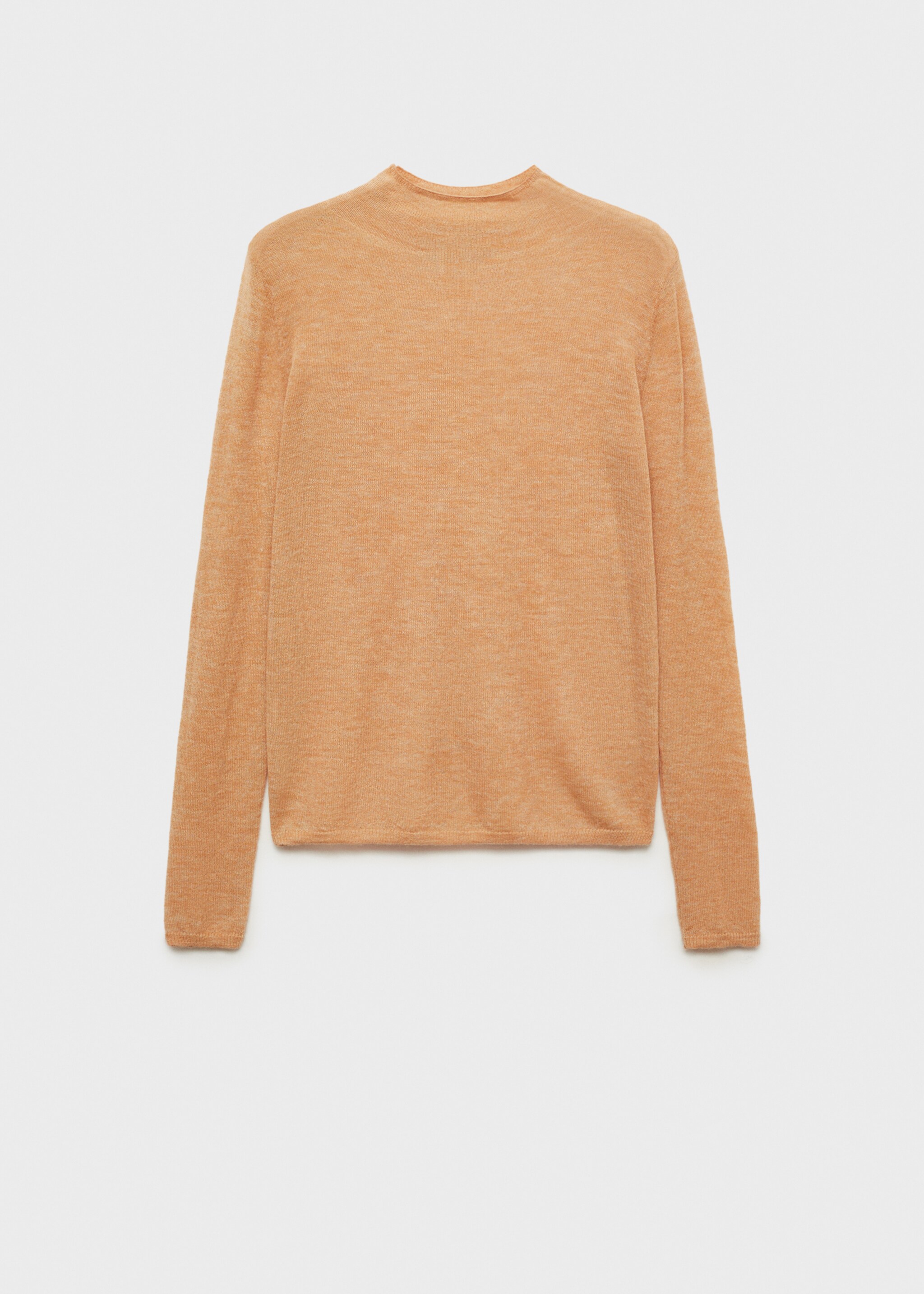 Tenký svetr s výstřihem perkins - Zboží bez modelu, Středně hnědá. Ref: 77027668-00.