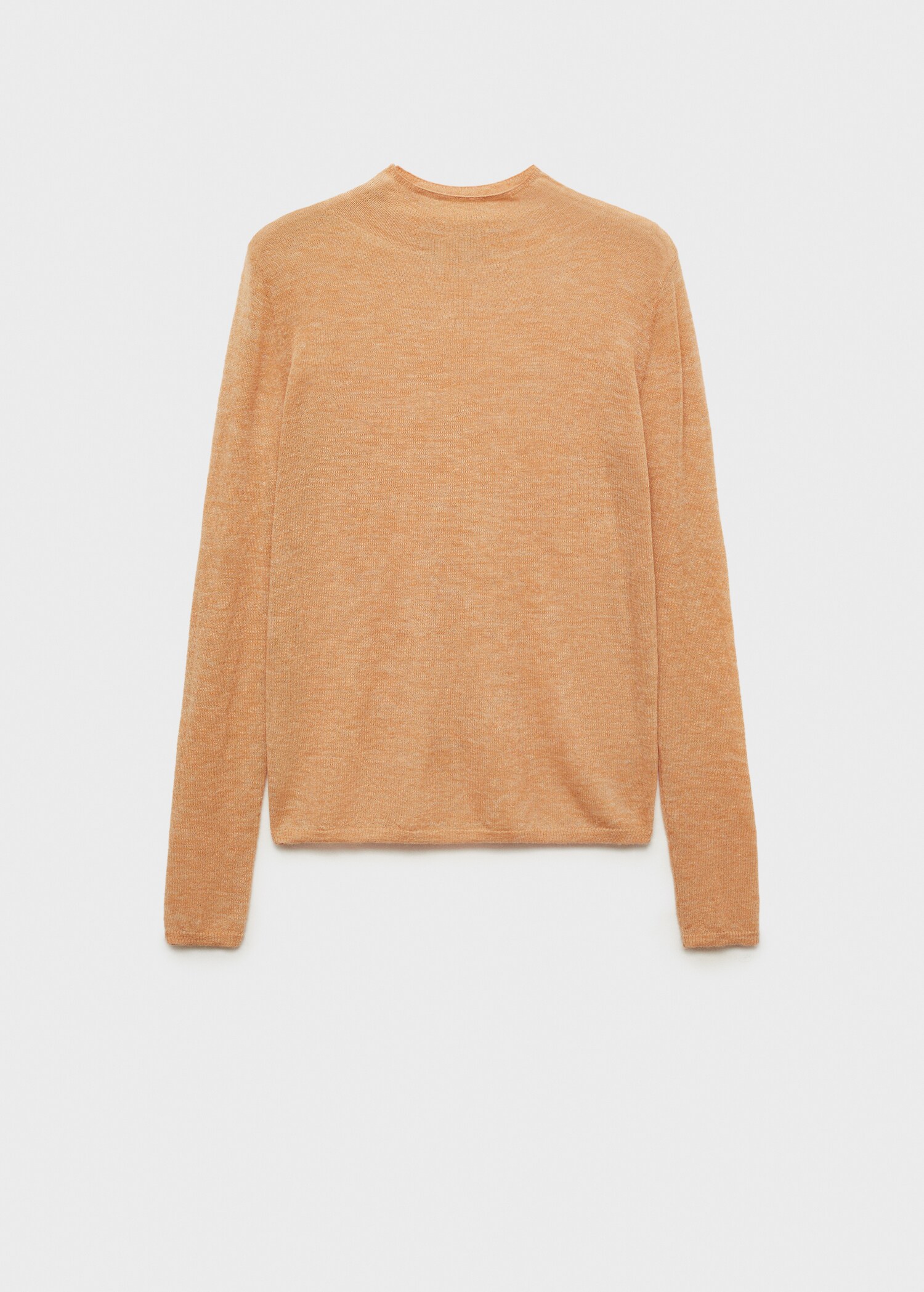 Fine-knit sweater with perkins neck - Article without model