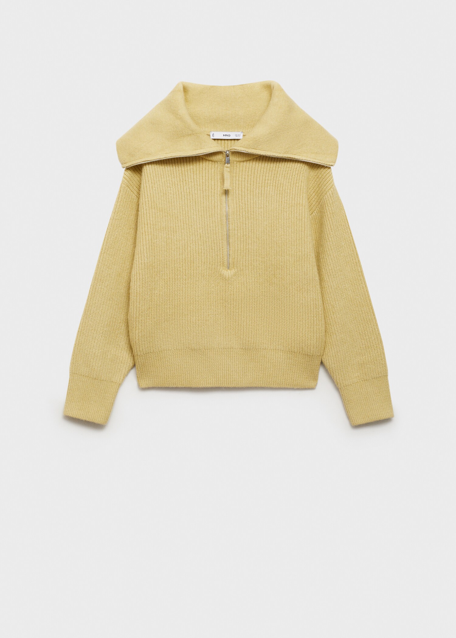 Svetr s výstřihem na zip - Zboží bez modelu