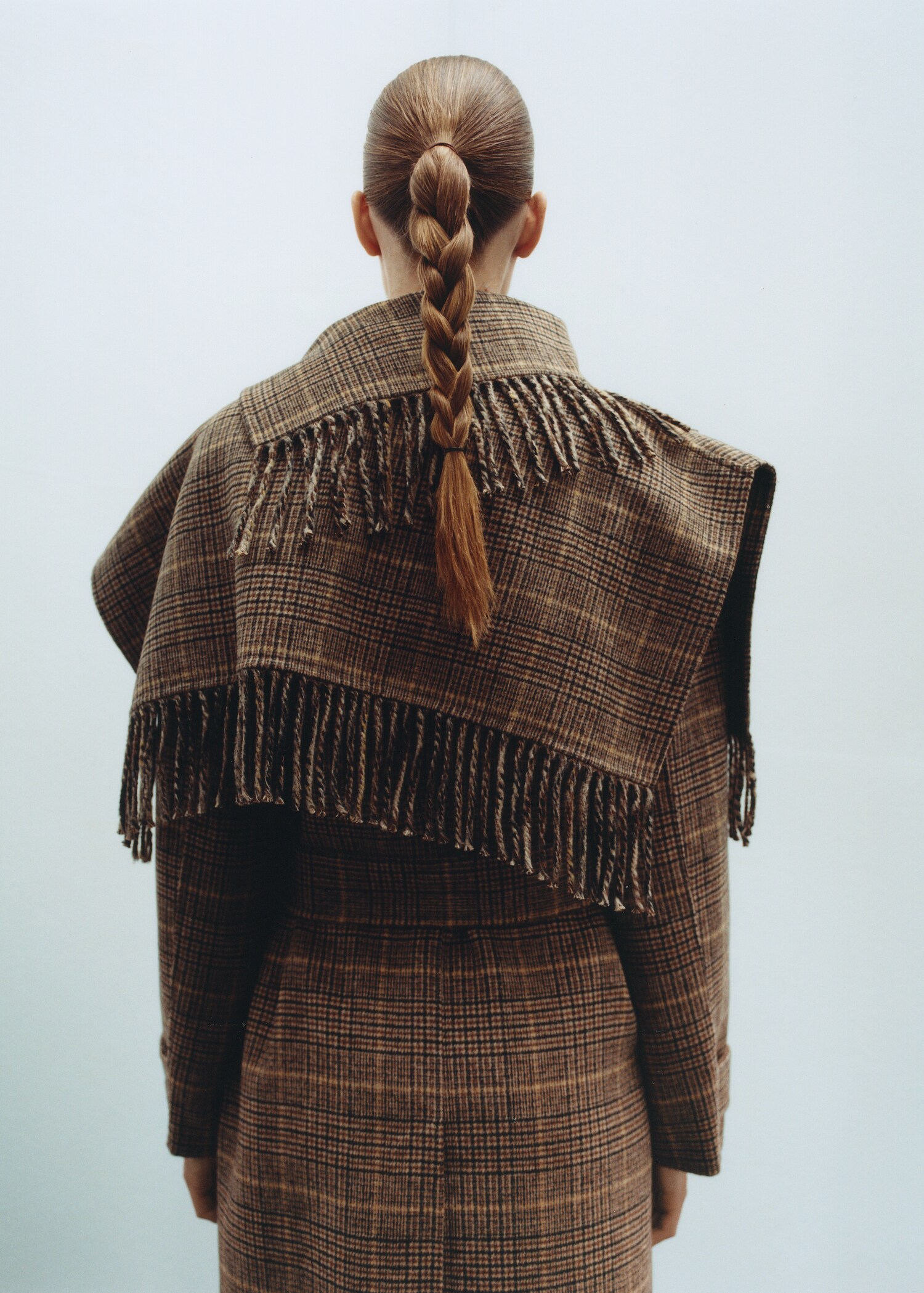 Wool-blend micro-houndstooth coat - Details of the article 7