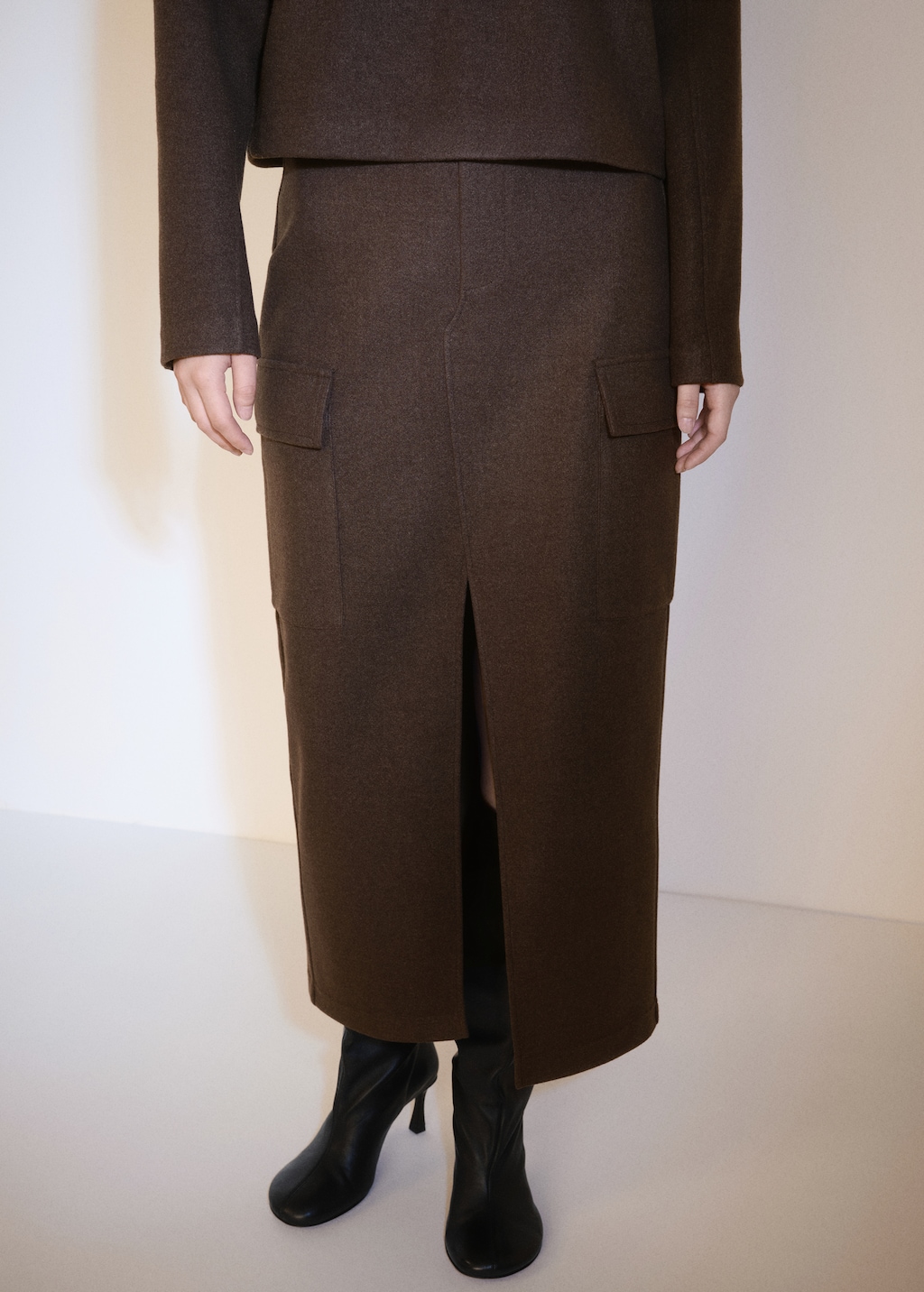 Cargo skirt with slit - Women | MANGO OUTLET USA