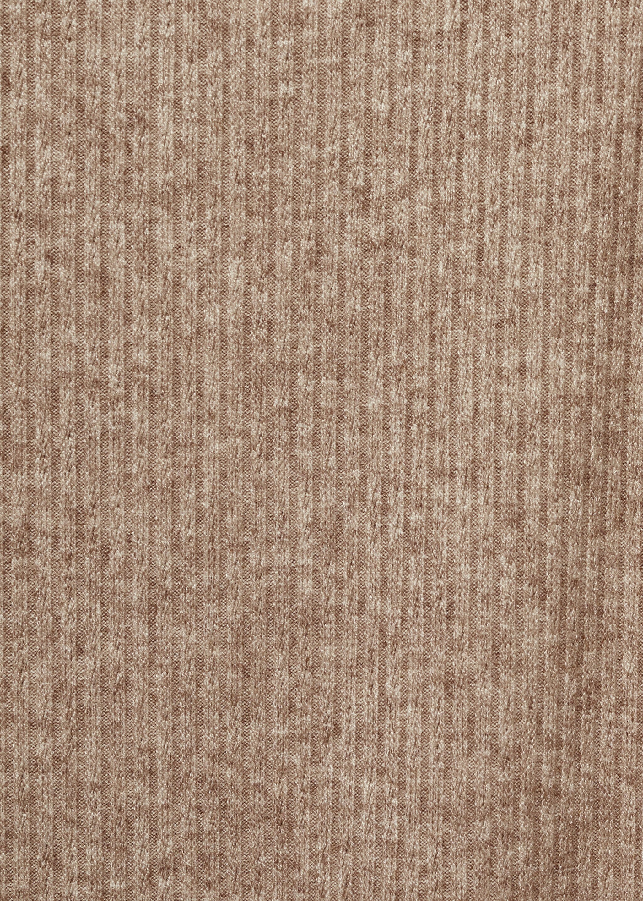 Off-the-shoulder knitted dress - Details of the article 0, Beige. Ref: 77027688-00.