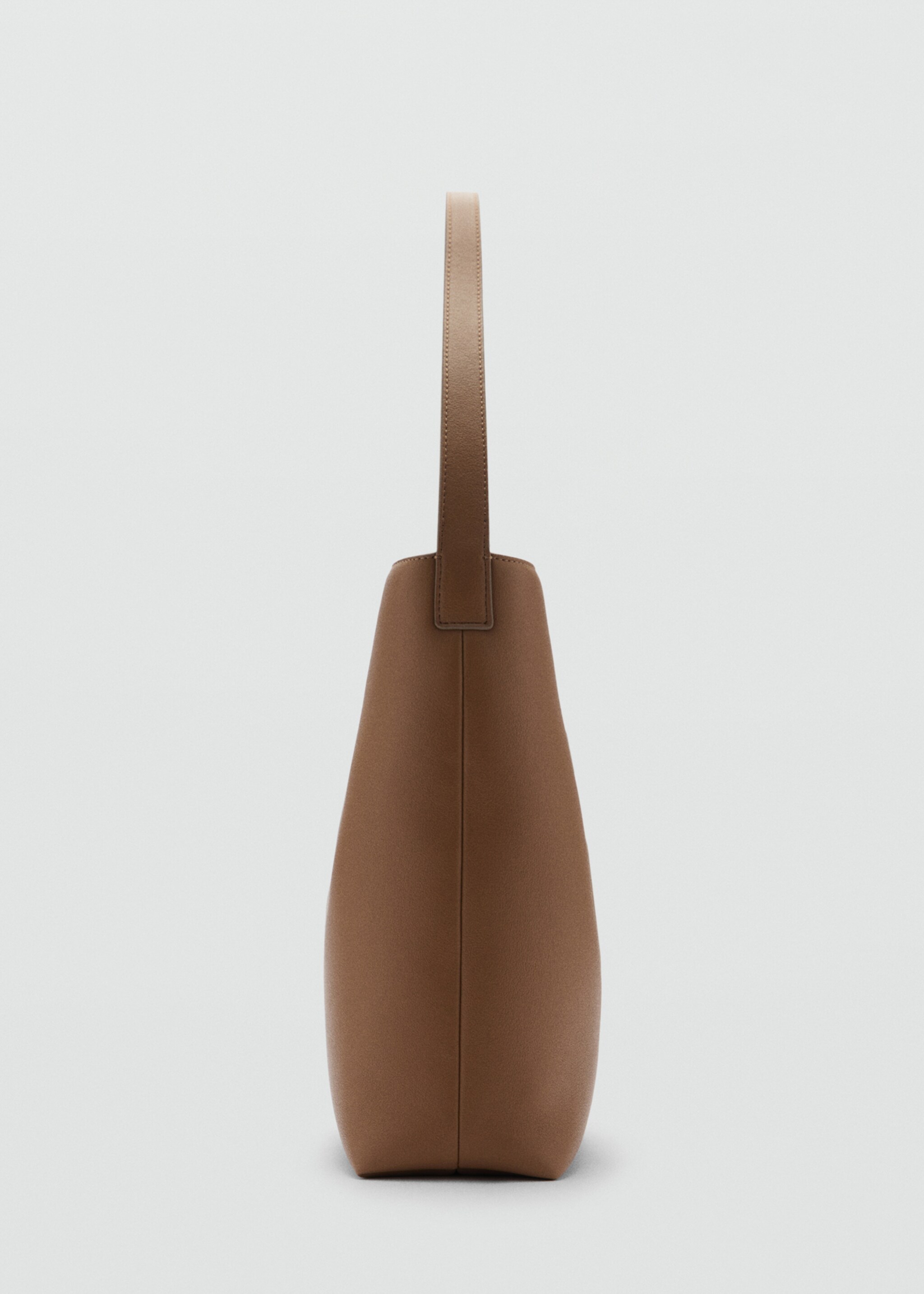 Bucket bag with buckle - Details of the article 1, Medium Brown. Ref: 77027691-00.