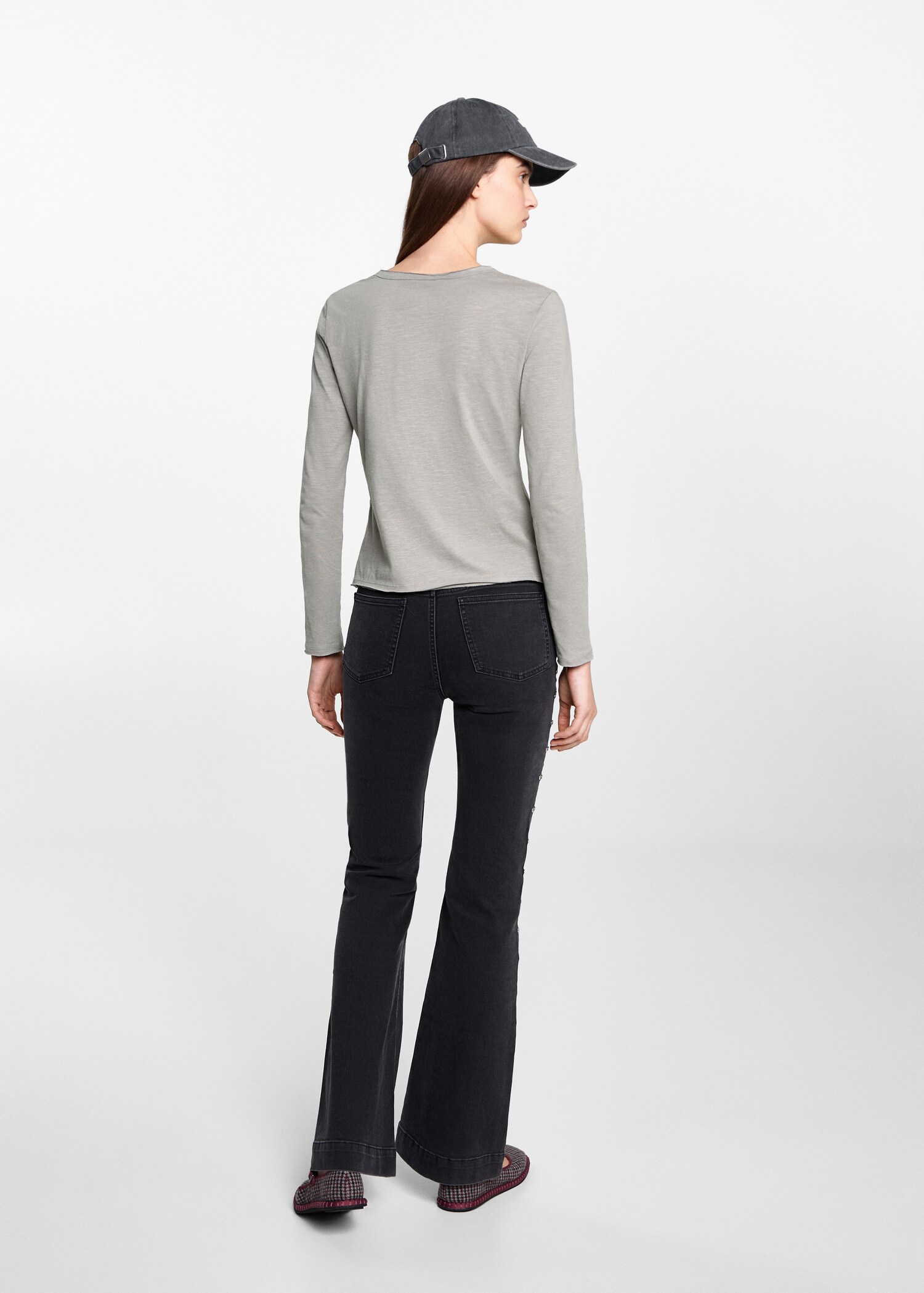 Samarreta màniga llarga botons - Revers de l'article