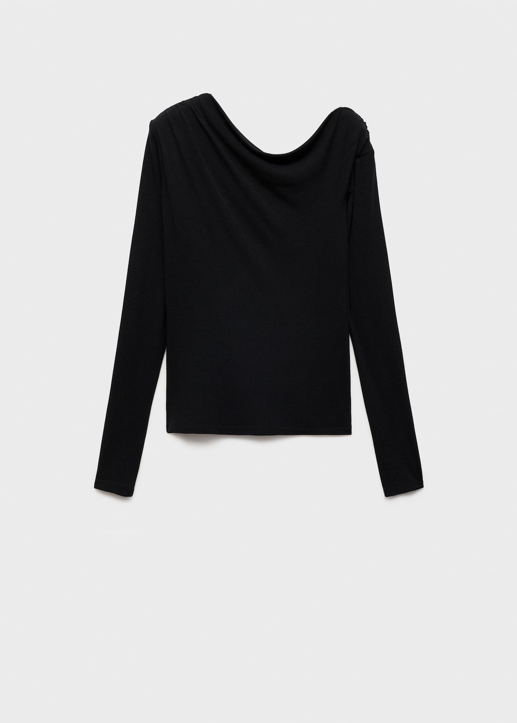 トップス ENFOLD 2025SS ASYMMETRY DRAPE T-SHIRT VONIQUE / ENFOLD / ASYMMETRY DRAPE LONG-SLEEVES T-SHIRT