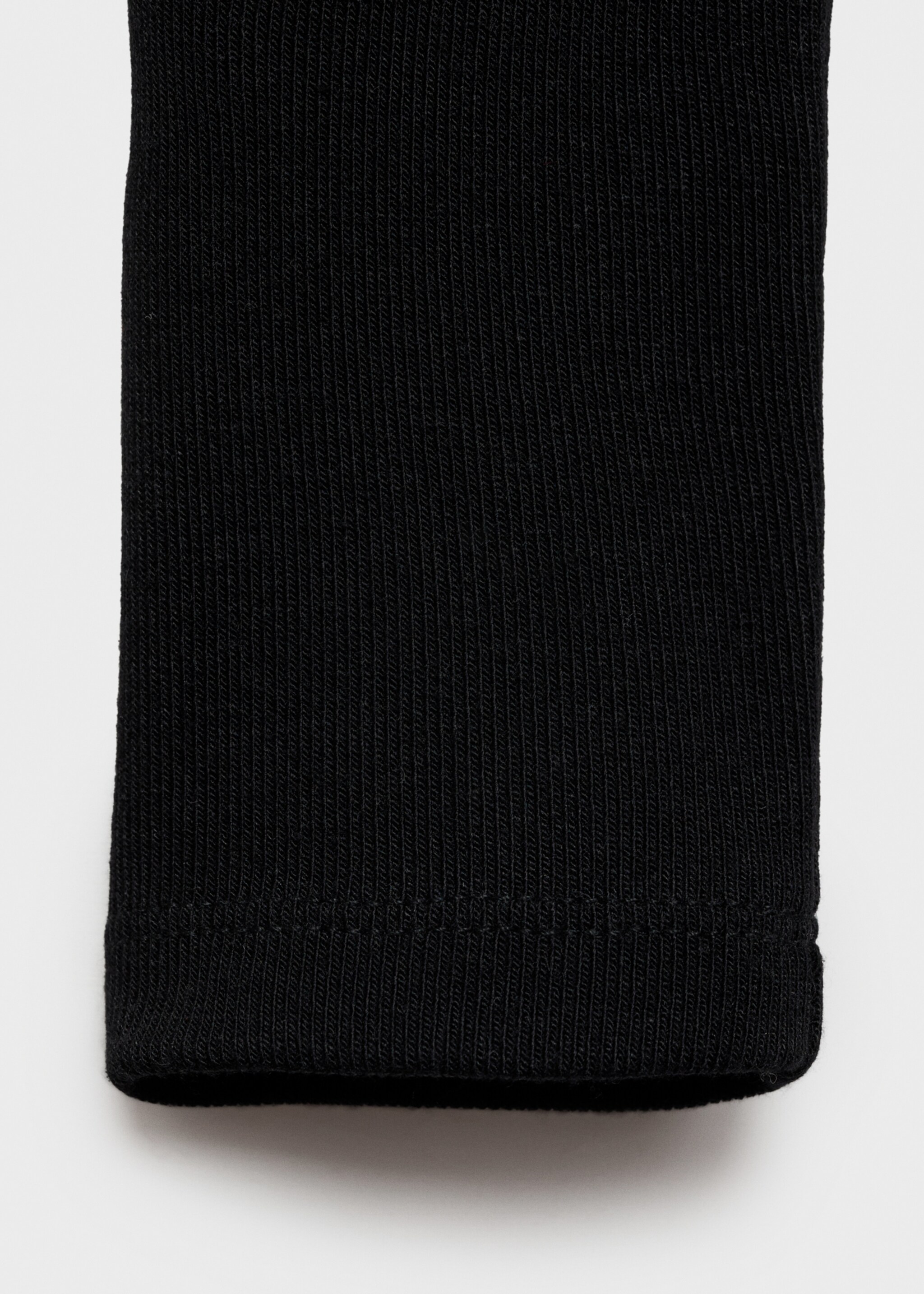 Draped asymmetrical T-shirt - Details of the article 0, Black. Ref: 77027697-00.