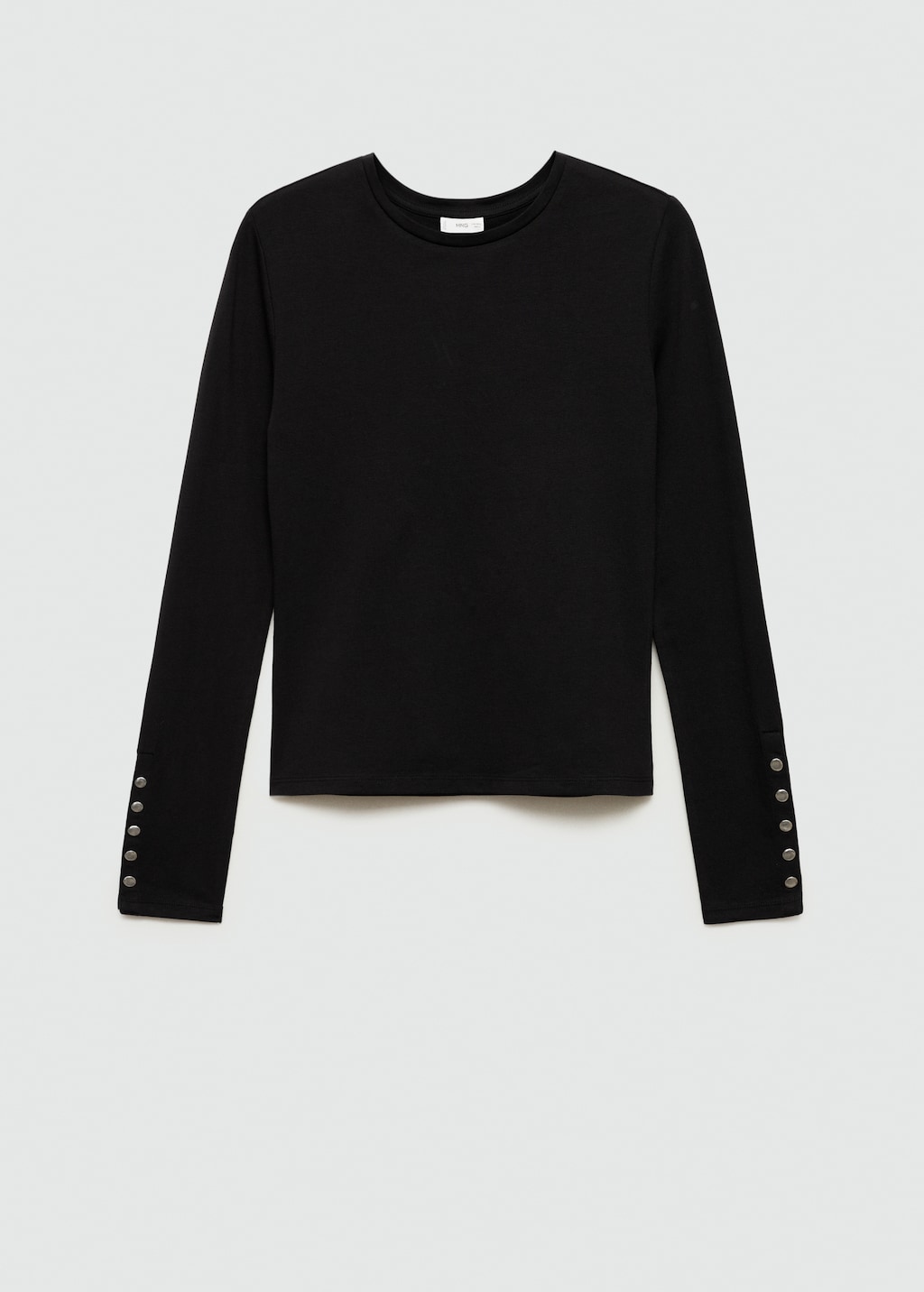 Long-sleeve studded t-shirt - Teen Girl | MANGO OUTLET USA