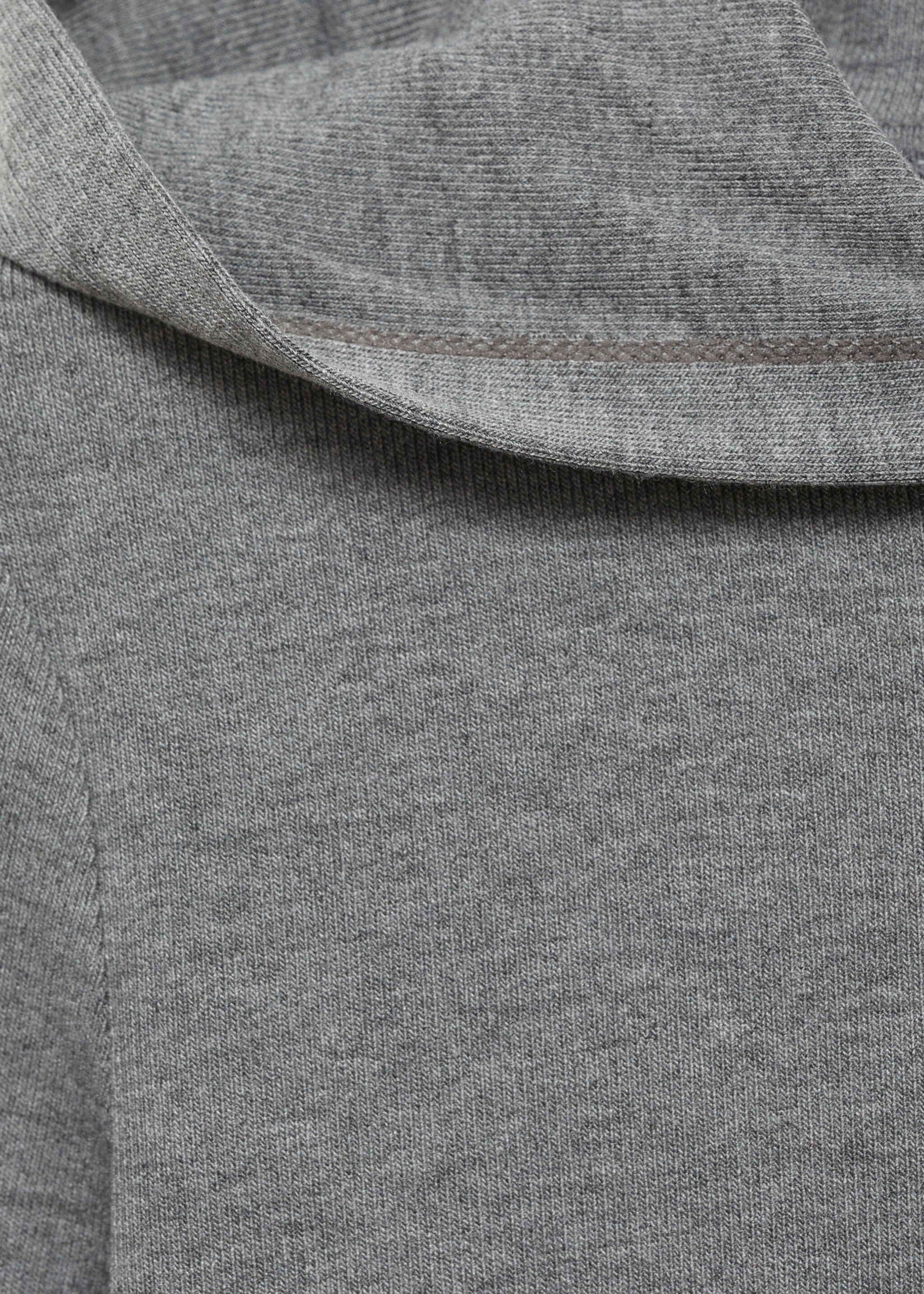 T-shirt manches longues capuche - Détail de l'article 8, Gris. Ref: 77027699-00.