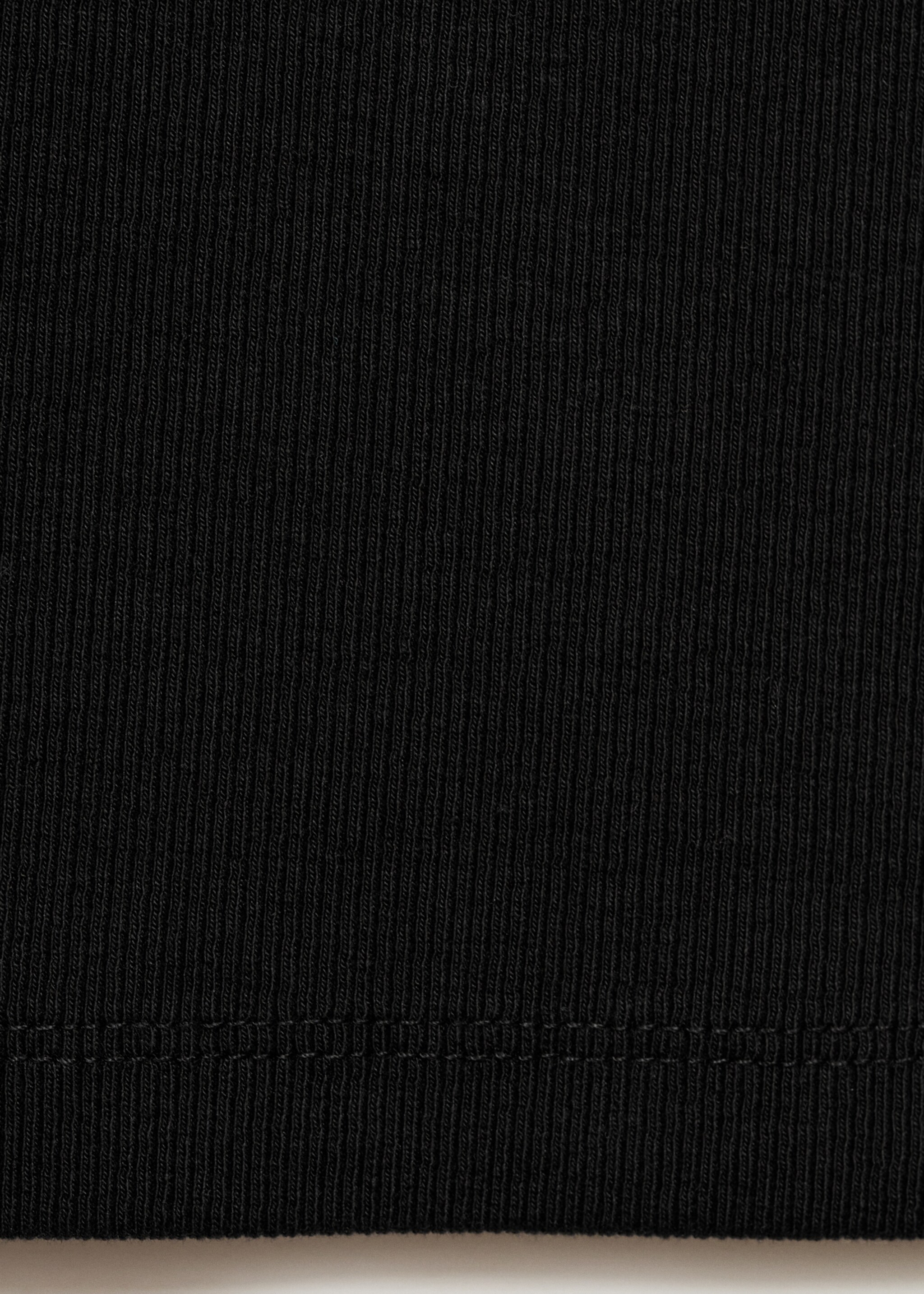 T-shirt coton manches courtes - Détail de l'article 0, Noir. Ref: 77027704-00.