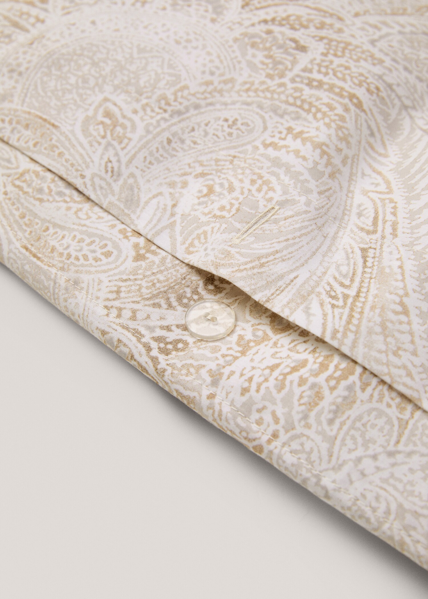 Percale cotton Paisley-print duvet cover for 90cm bed - Details of the article 3