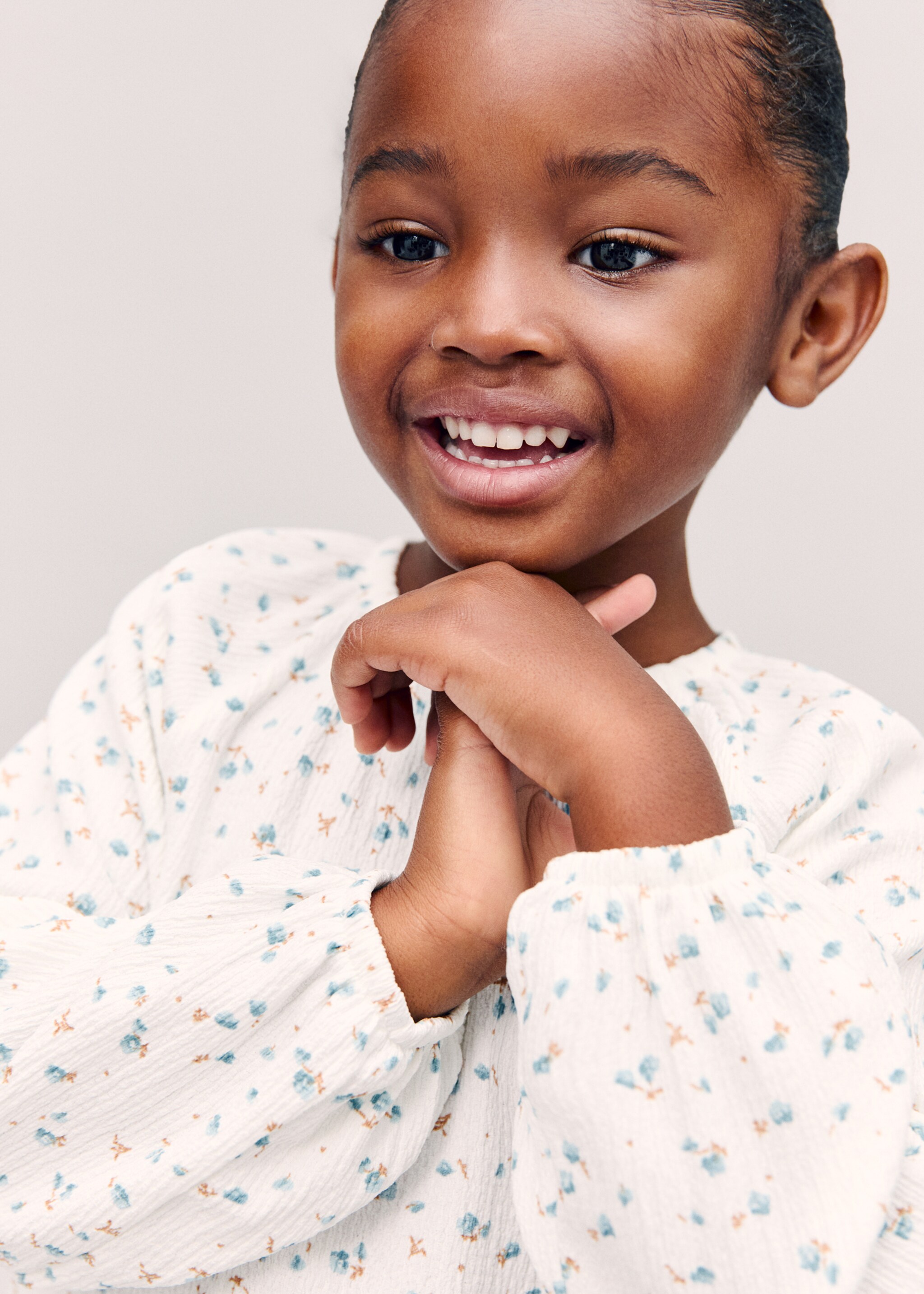 Floral-print flowy blouse - Details of the article 5