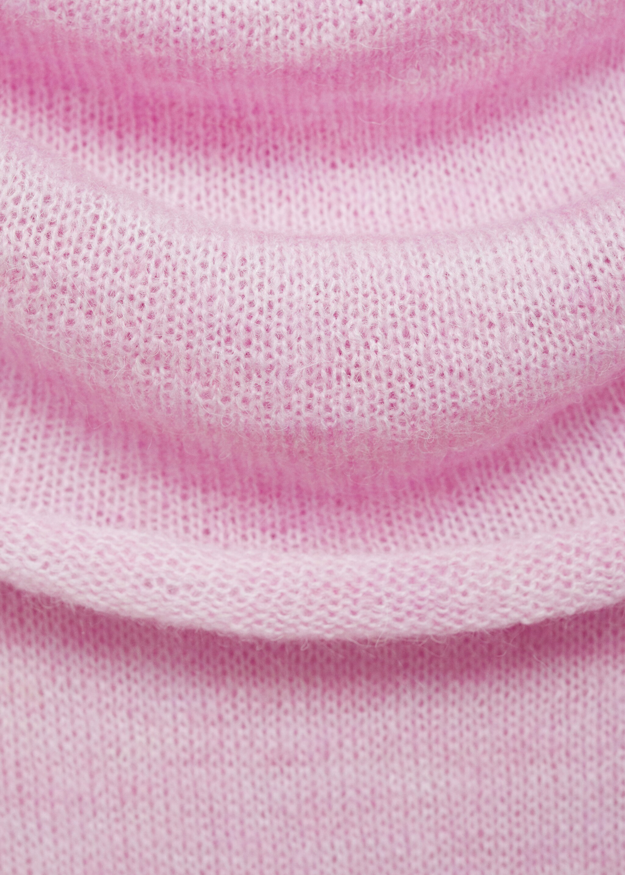Ruched detail sweater - Details of the article 8, Pink. Ref: 77027712-00.