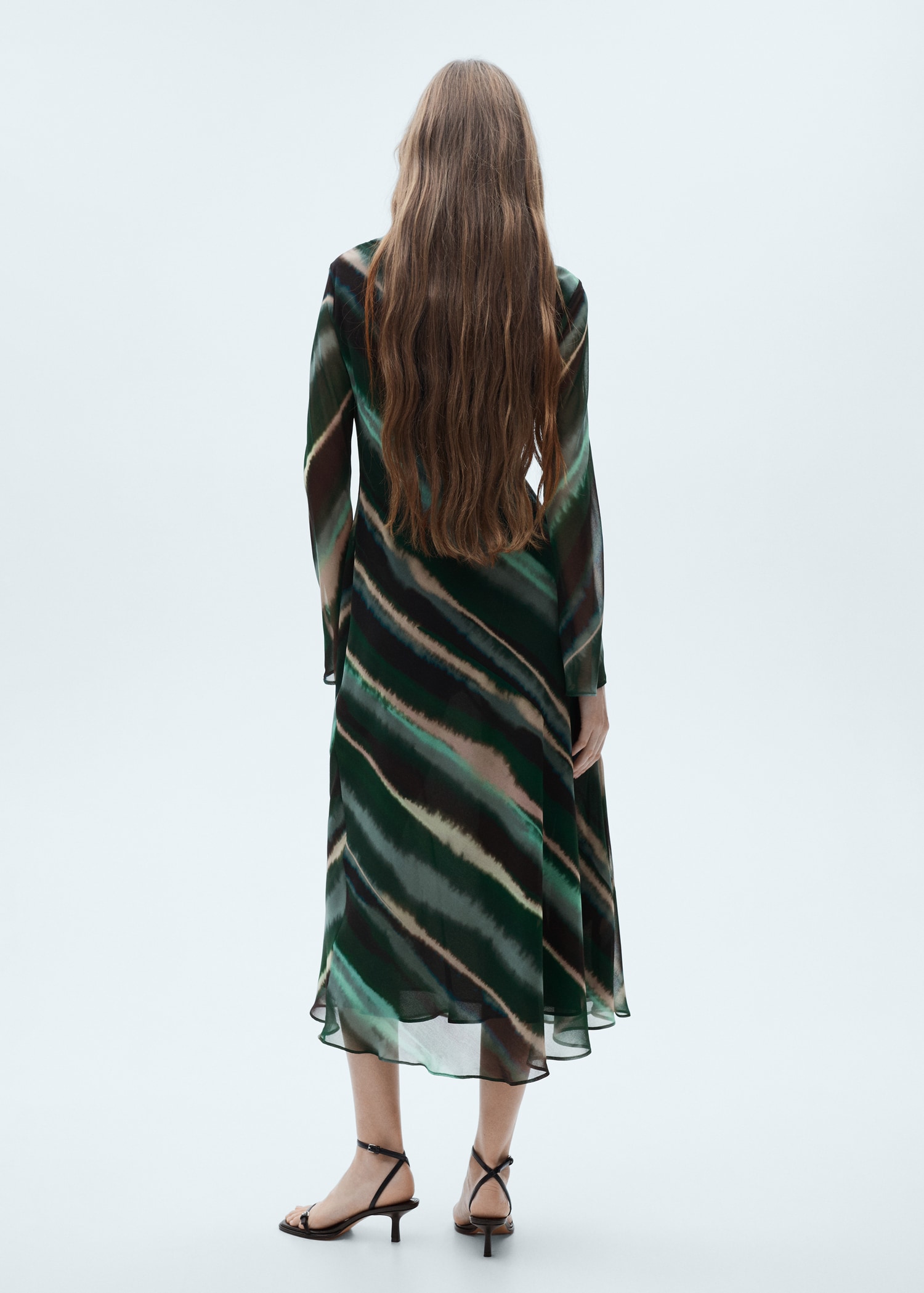 Printed turtleneck dress Women MANGO OUTLET USA