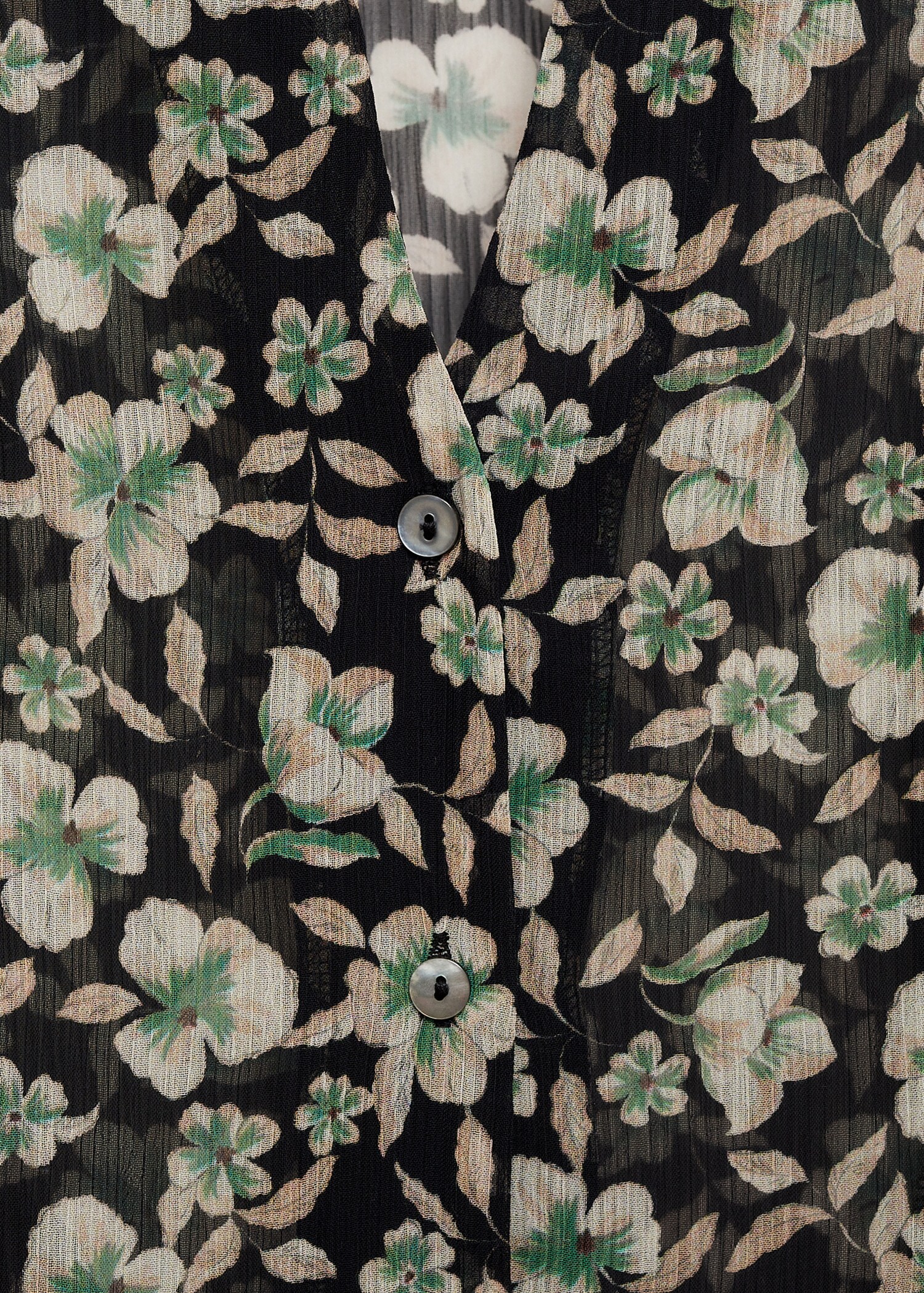 Floral chiffon shirt - Details of the article 8