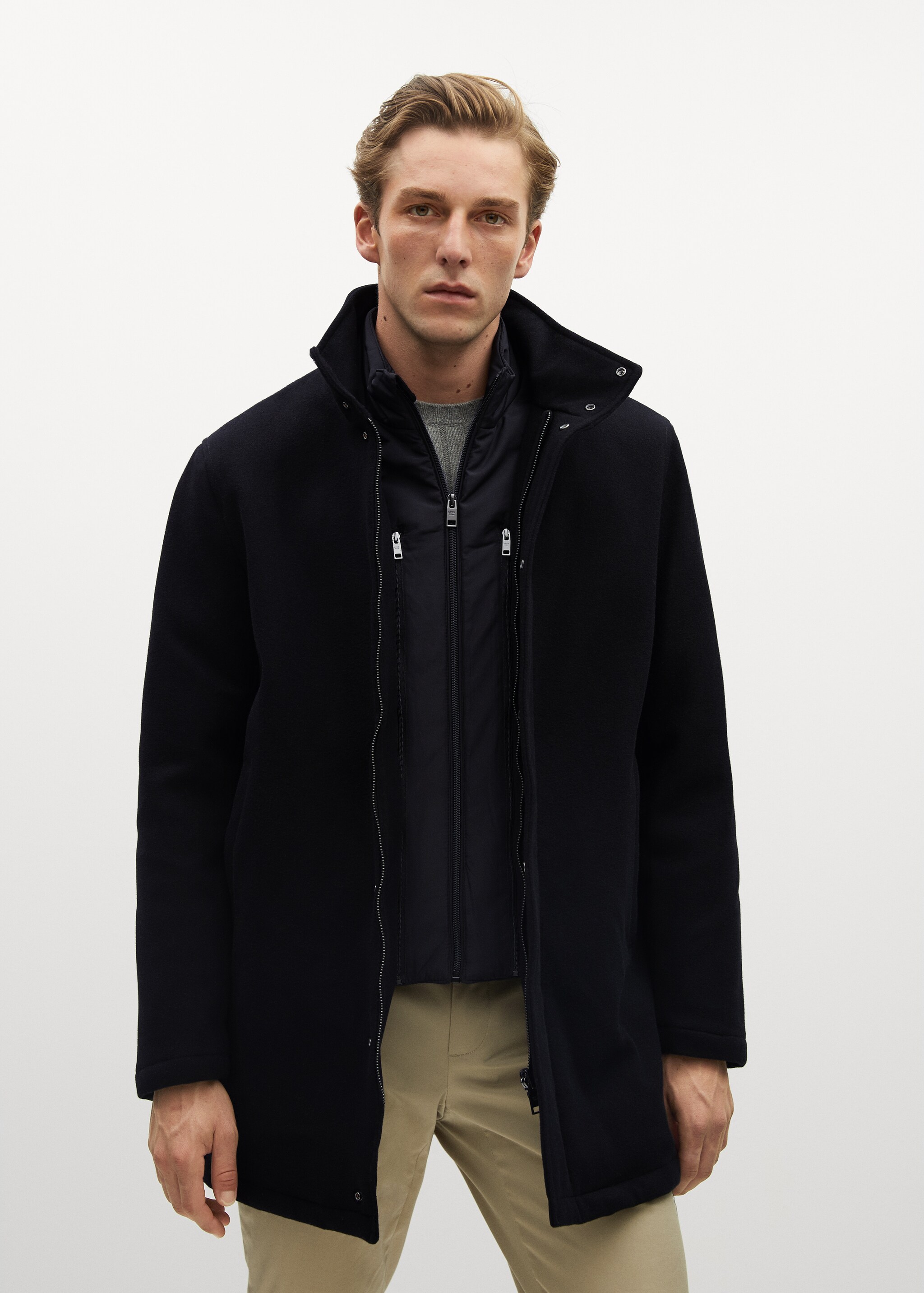 Cappotto lana gilet interno - Piano medio