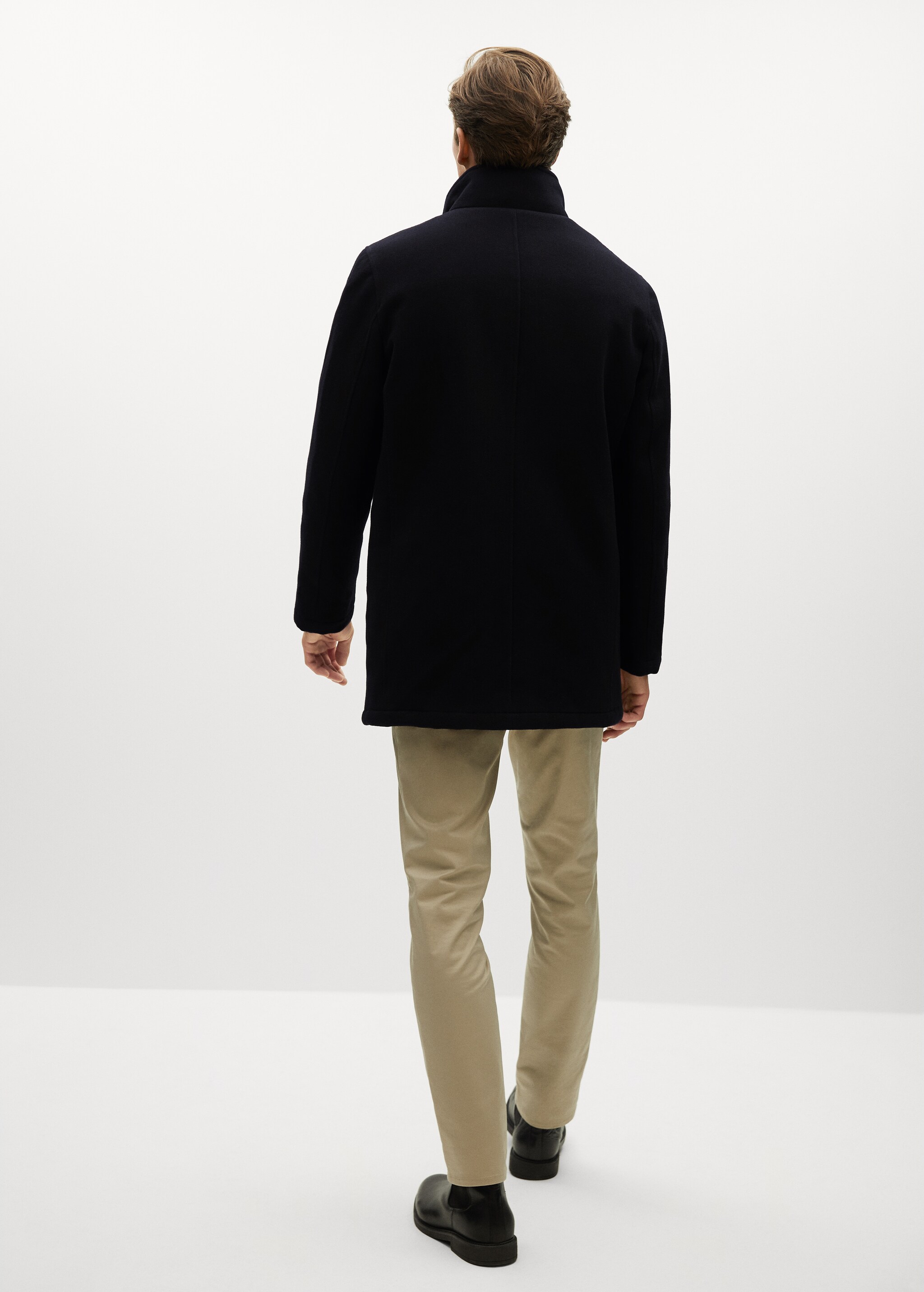 Cappotto lana gilet interno - Retro dell'articolo