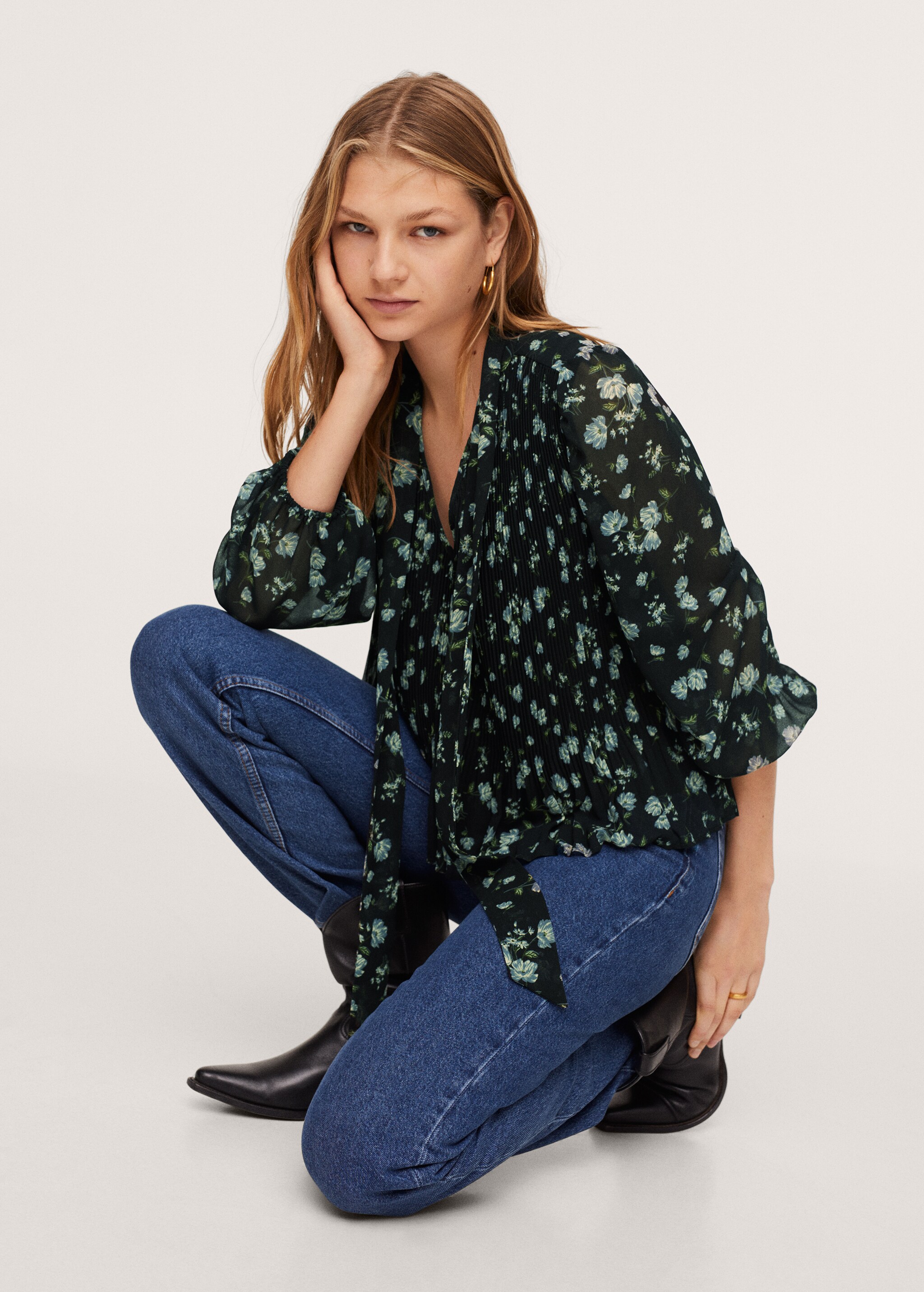 Blusa plisada - Detalle del artículo 3