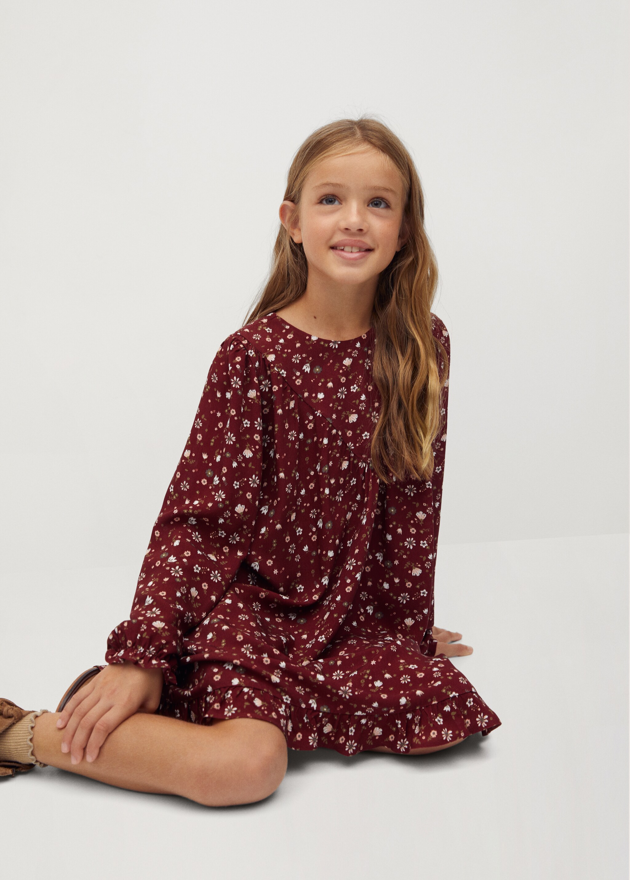Vestido estampado floral - Plano medio