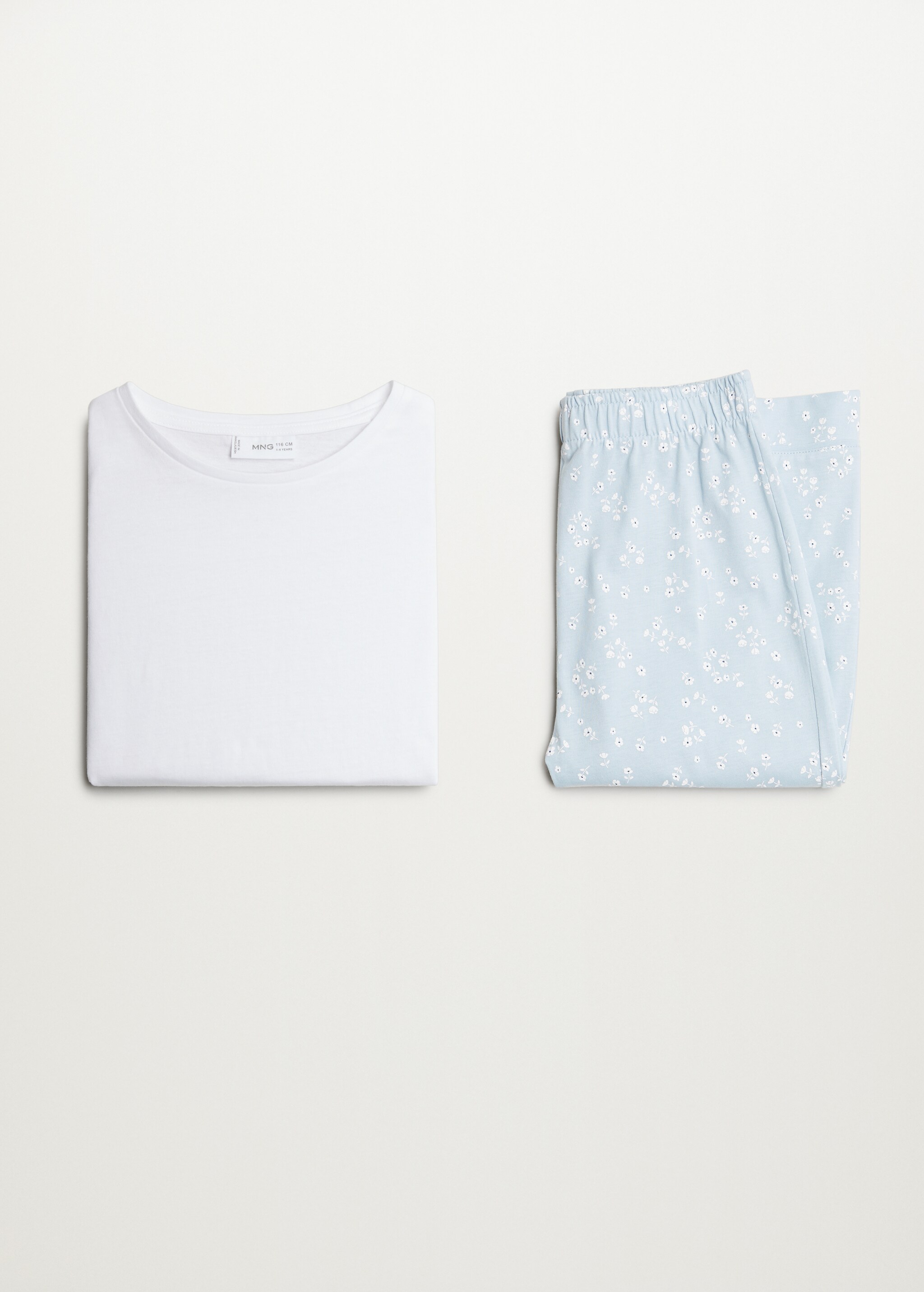 Pijama largo estampado algodón orgánico - Artículo sin modelo